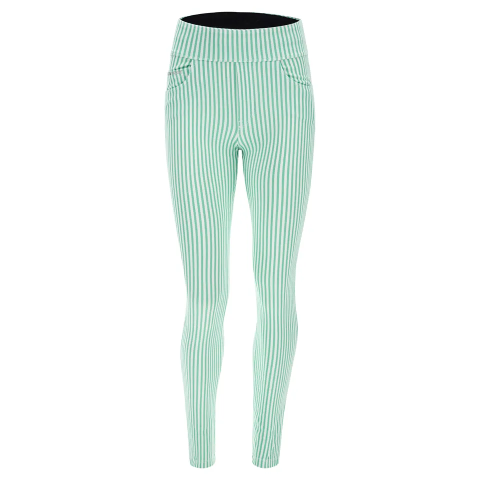 freddy-n-o-w-pantalon-yoga-slim-taille-r-versible-jersey-drill-rayures-pastel image 1