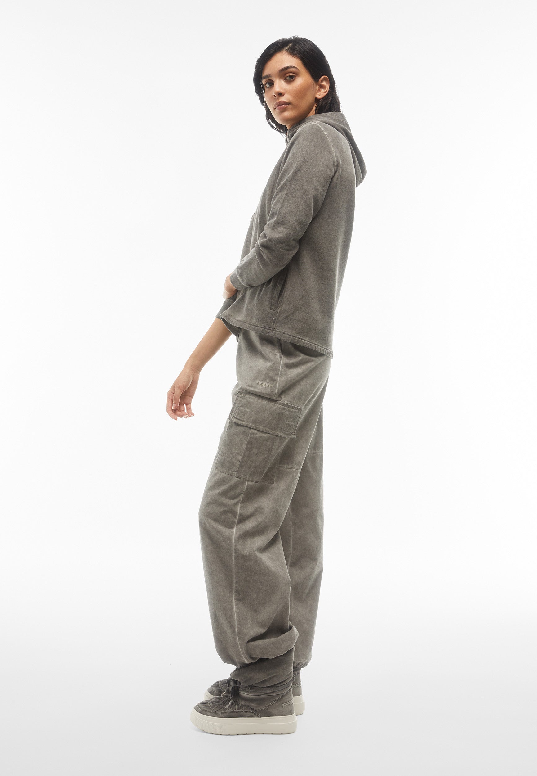 freddy-pantalon-cargo-canvas-cold-dyed-coton-bio-style-90s image 2