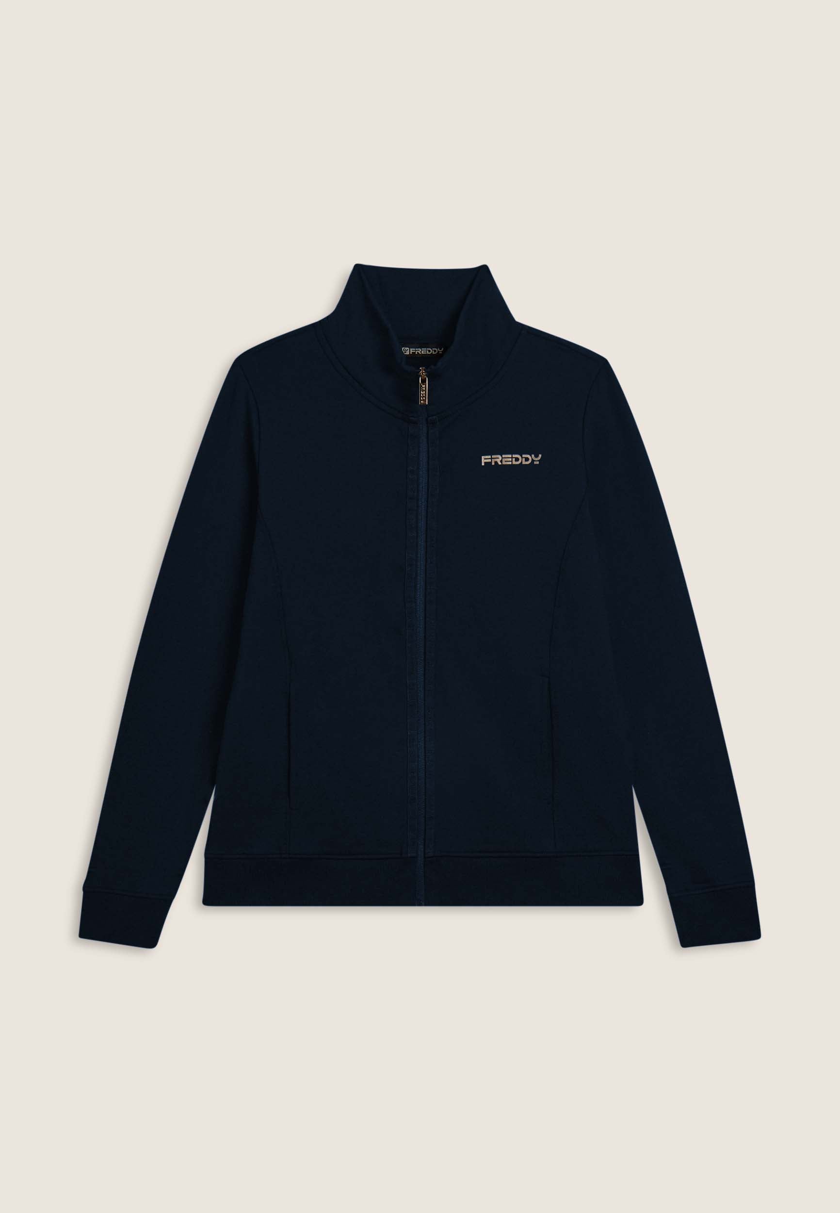 freddy-sweat-femme-full-zip-col-haut-logo-minimal image 8