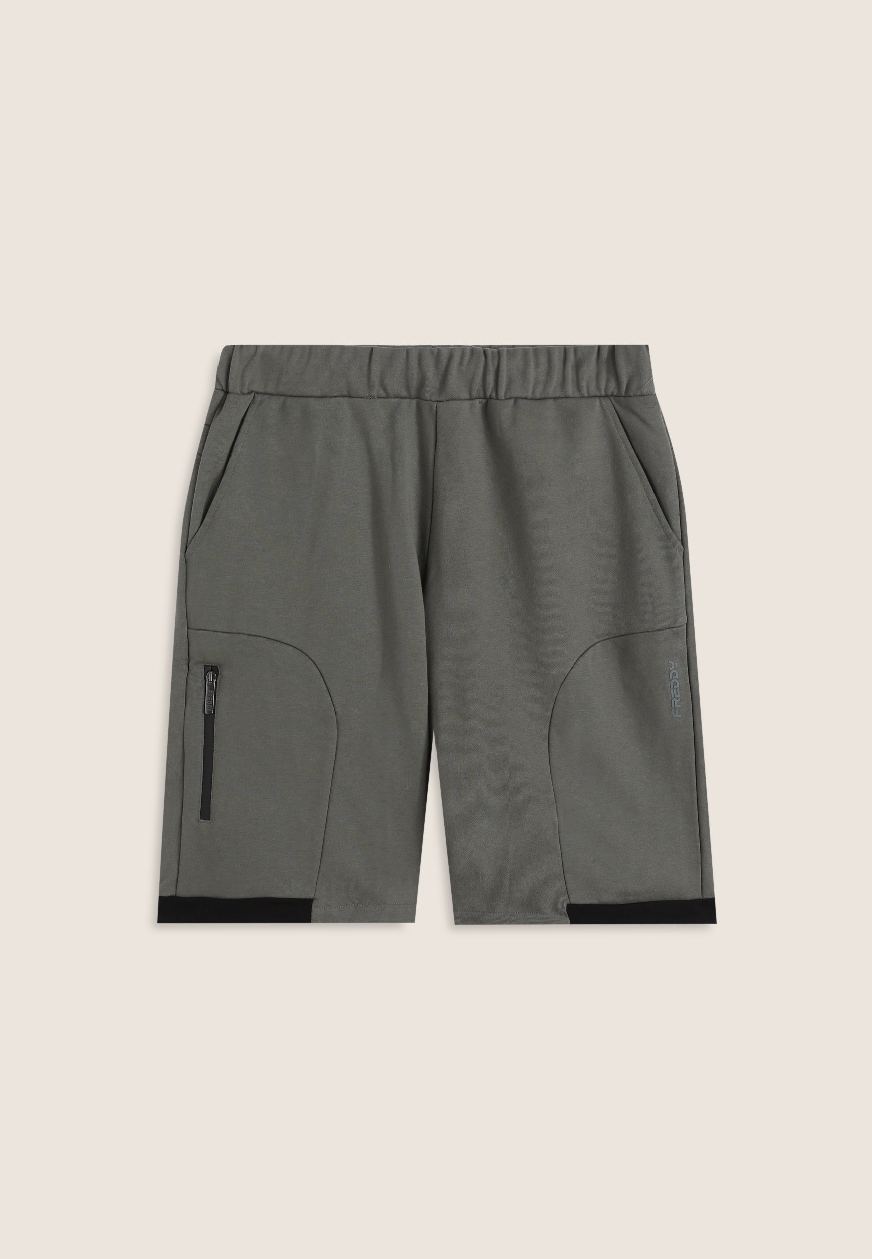 freddy-short-homme-coton-stretch-inserts-contraste-poches image 4