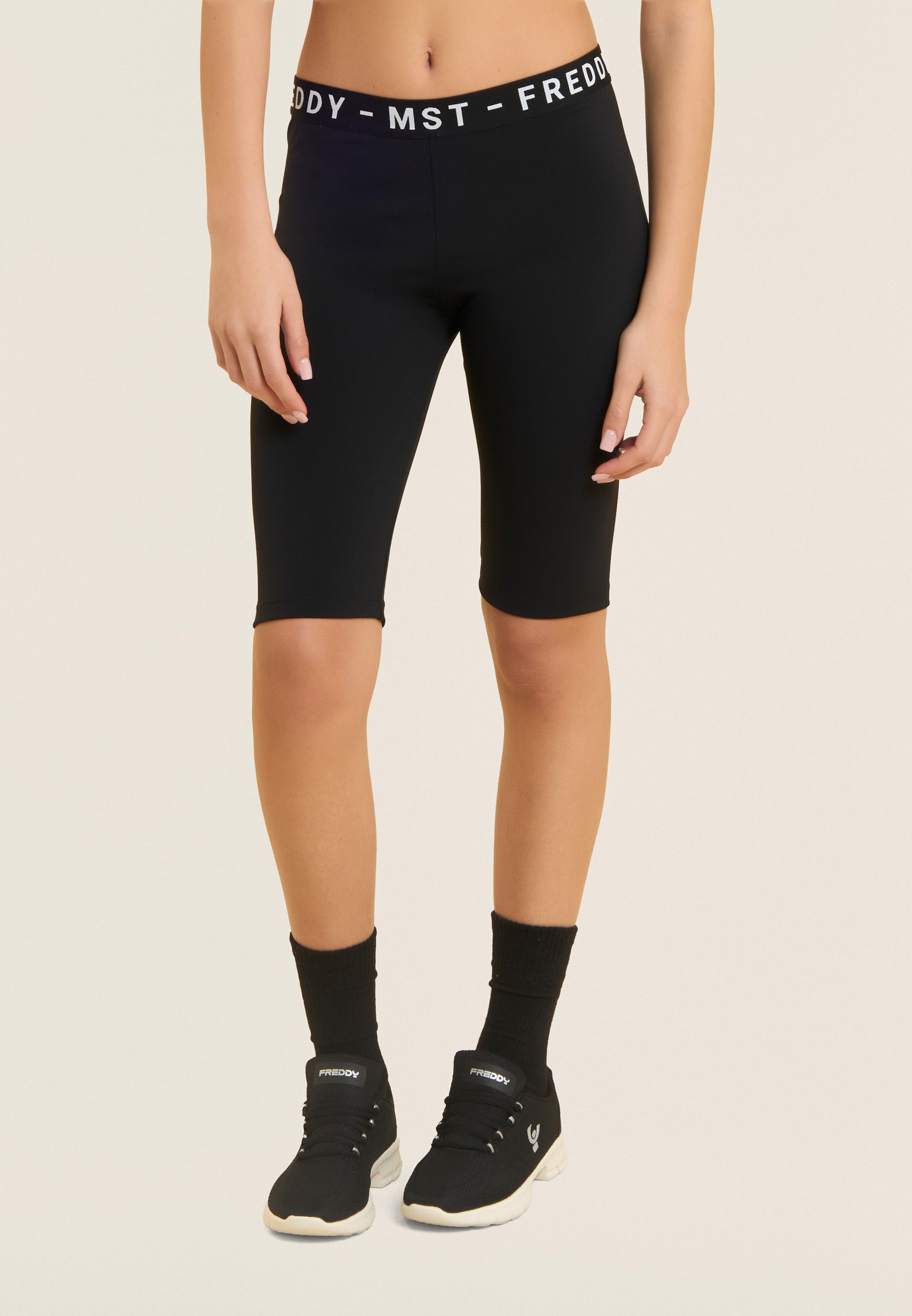 freddy-legging-biker-femme-freddy-mst-bande-lastique-logot-e image 1