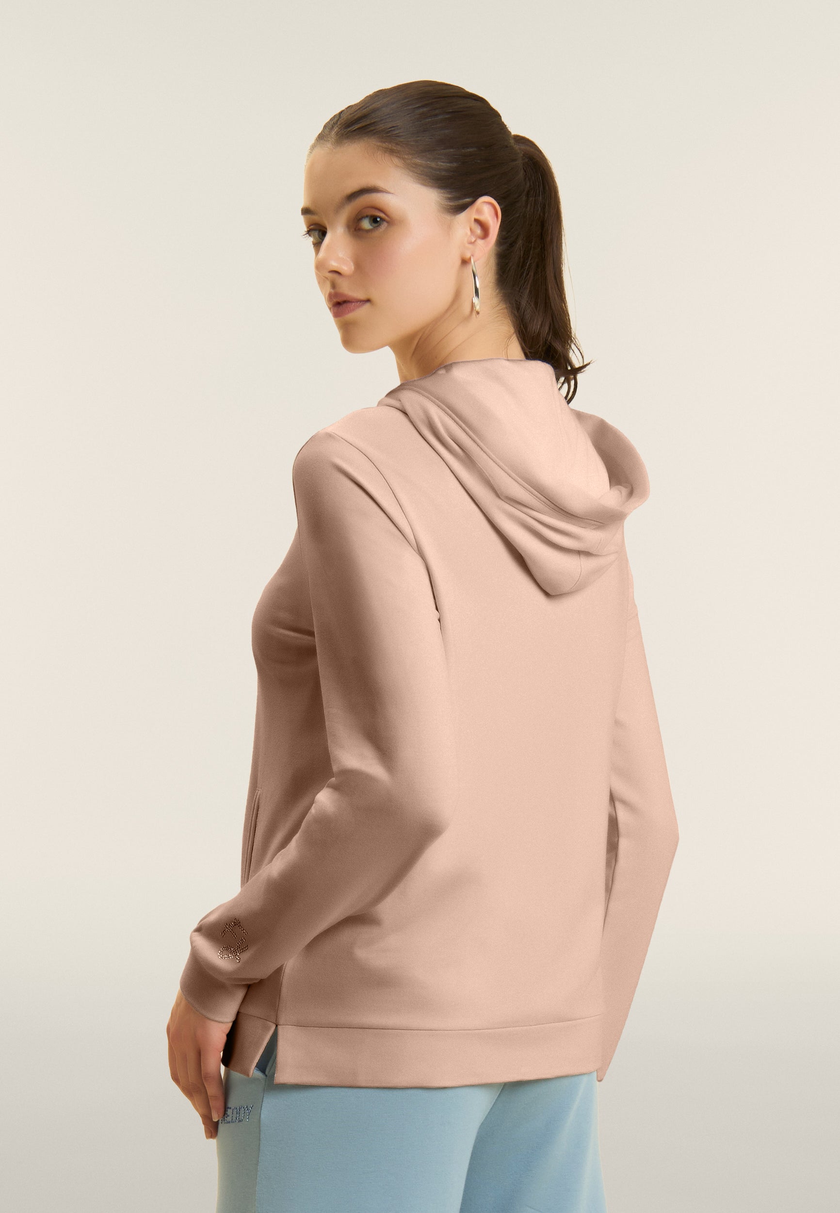 freddy-felpa-cappuccio-zip-con-logo-freddy-in-strass-sweat-zipp image 3