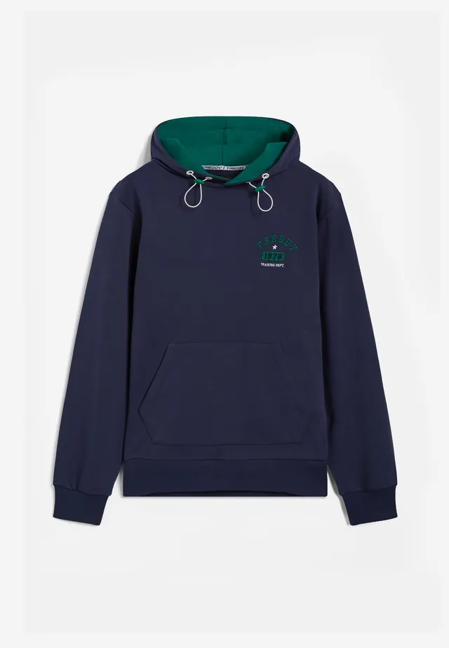 freddy-sweat-homme-capuche-jersey-logo-college-contrast image 1
