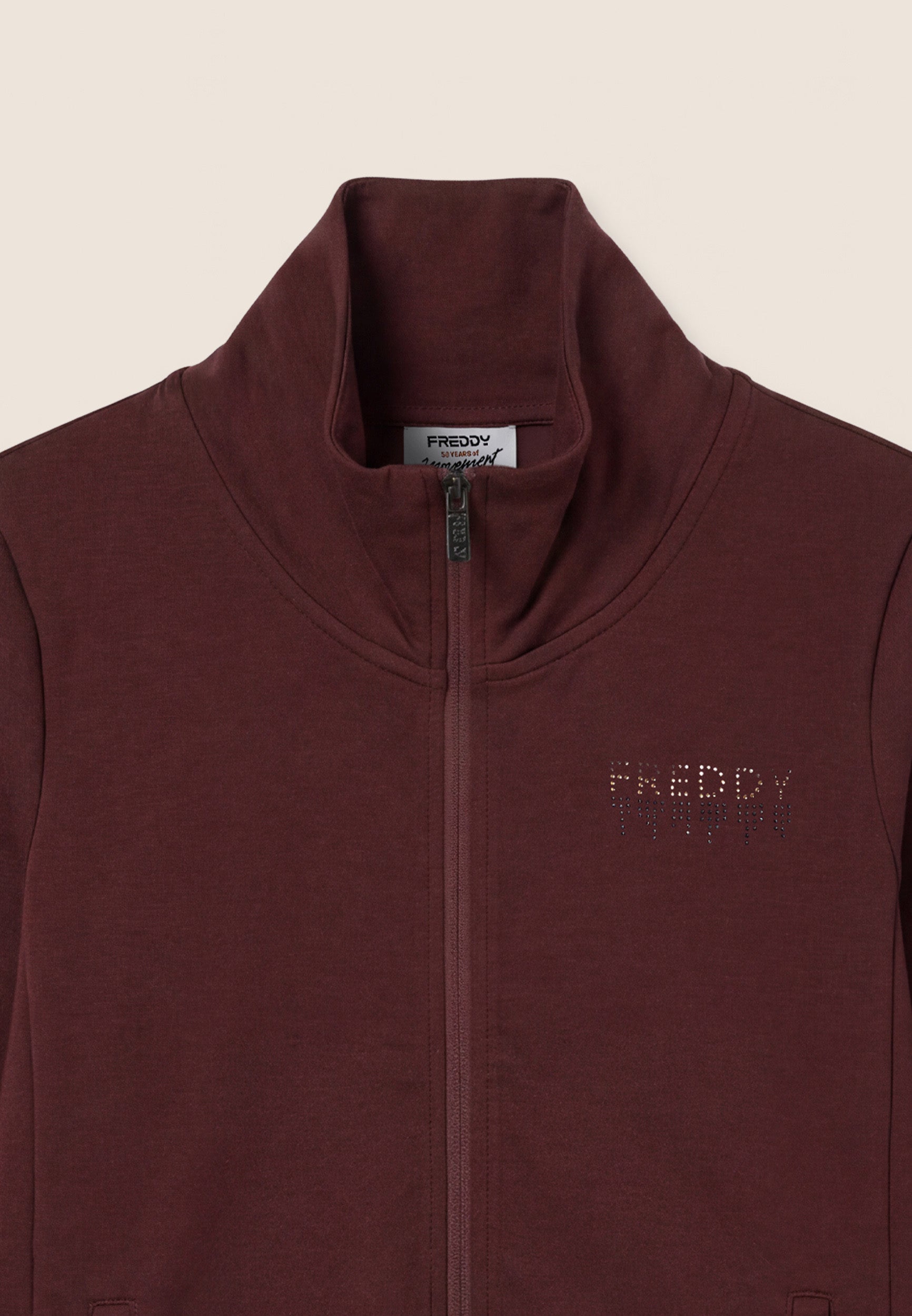 freddy-tuta-sportiva-femme-full-zip-col-haut-strass image 6