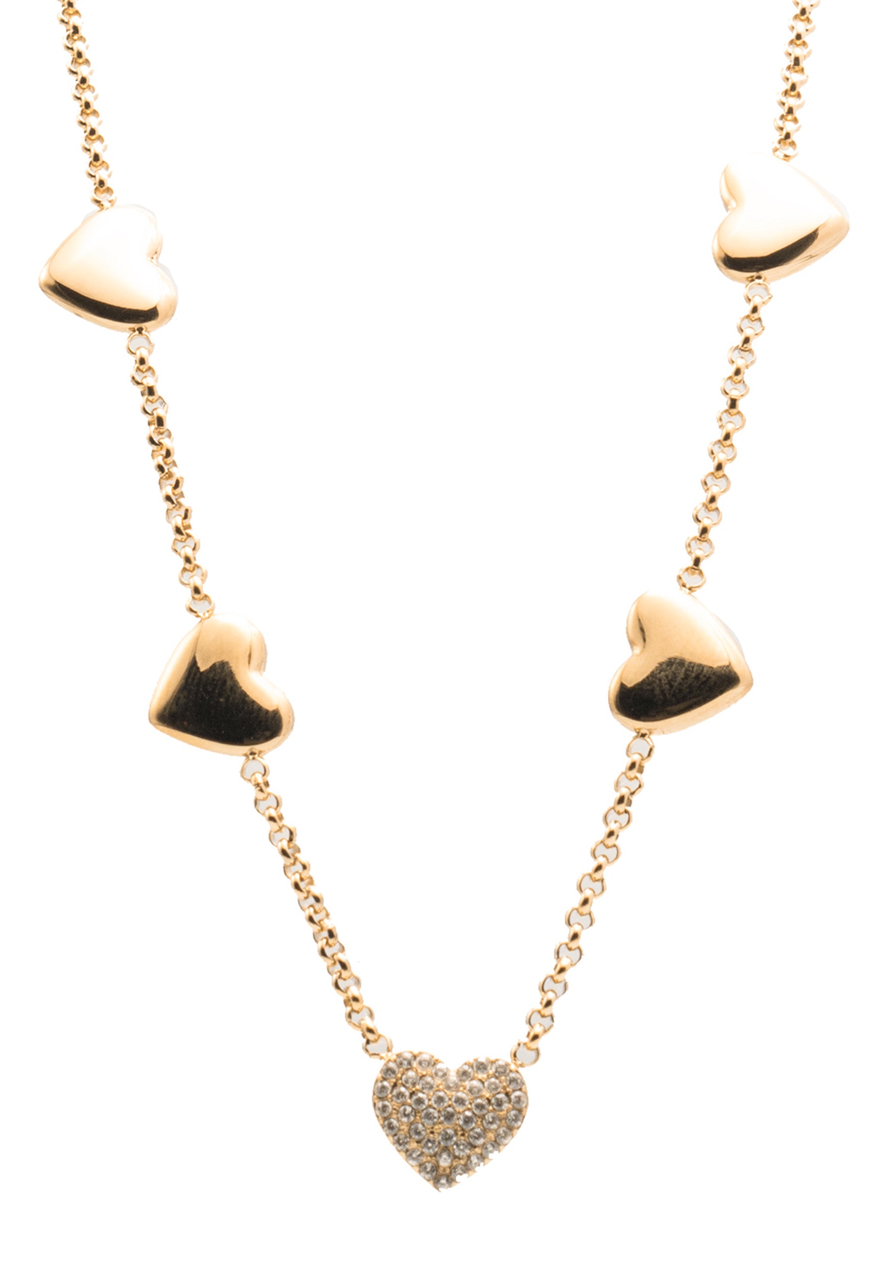 freddy-collier-acier-dor-316l-c-urs-et-strass-400-mm image 2