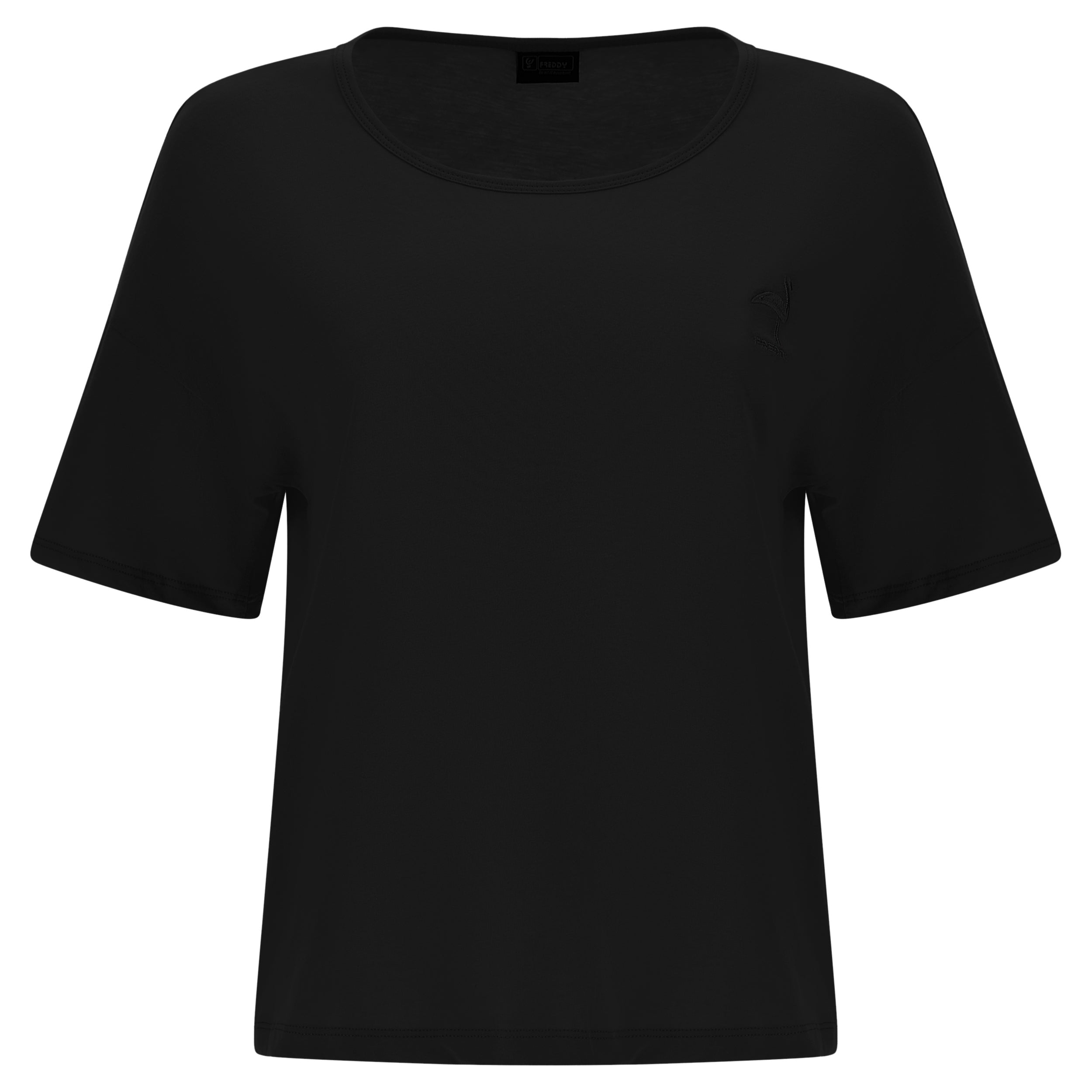 freddy-t-shirt-femme-jersey-coton-patch-flamant-rose image 7