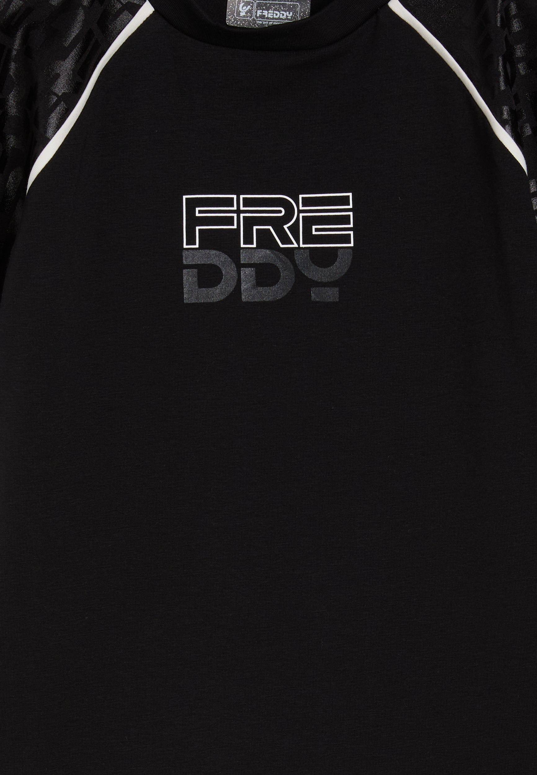 freddy-t-shirt-fille-manches-raglan-logo-brillant image 3