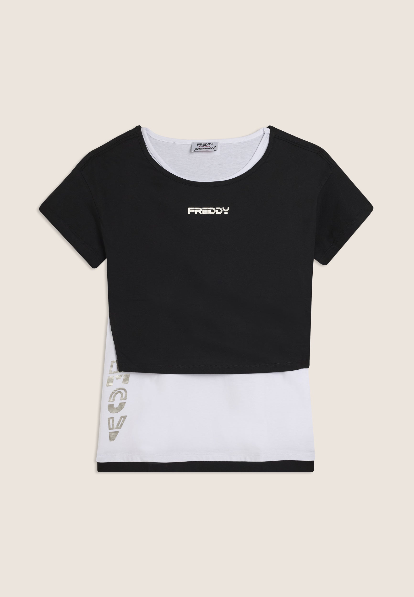 ensemble-freddy-t-shirt-cropped-d-bardeur-imprim-perl image 7