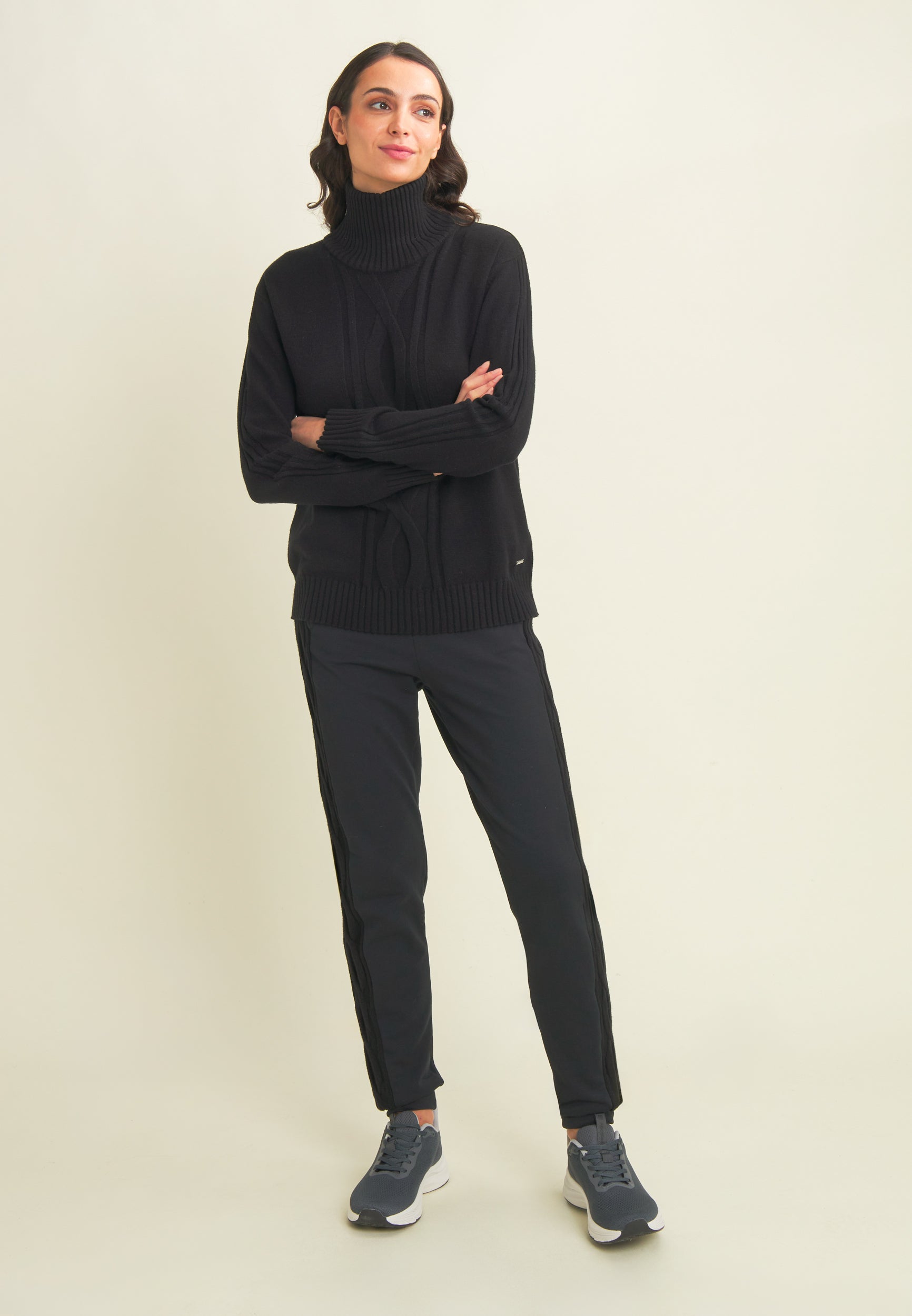 freddy-pantalon-jogging-femme-modal-polaire-bande-tress-e image 2