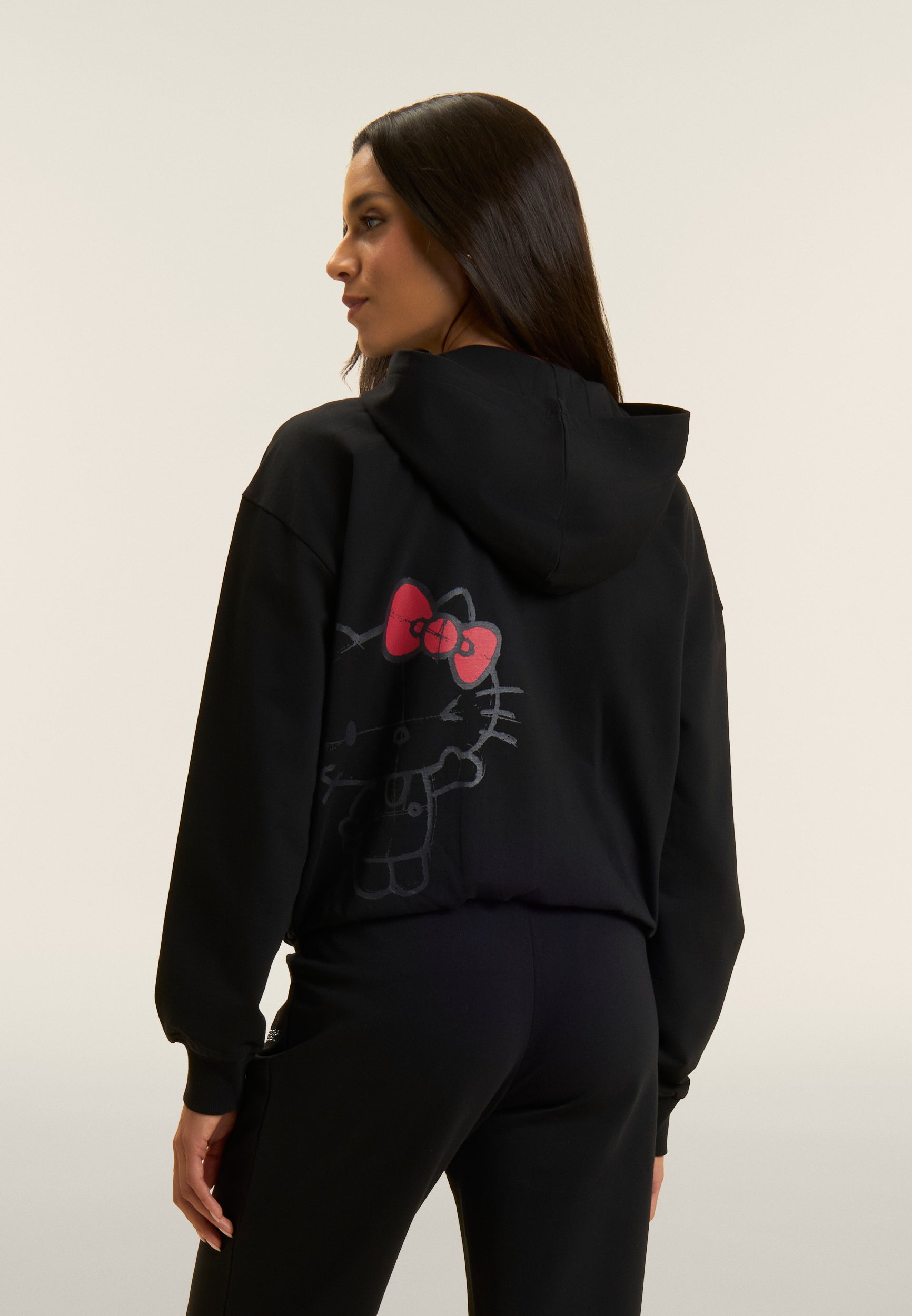 freddy-sweat-hello-kitty-capuche-zip-french-terry-femme image 3