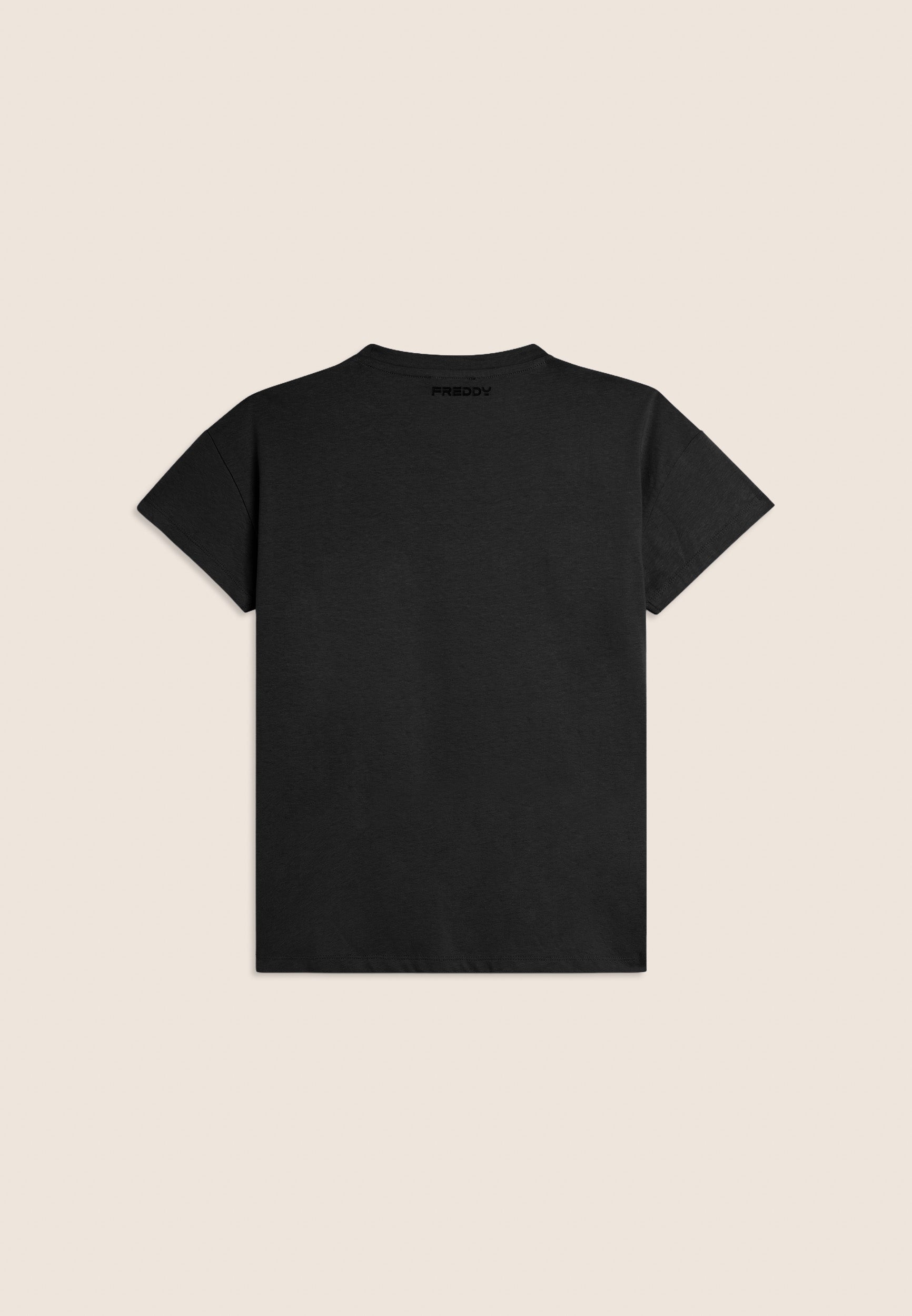 freddy-t-shirt-manches-ailettes-logo-brod-coton image 7