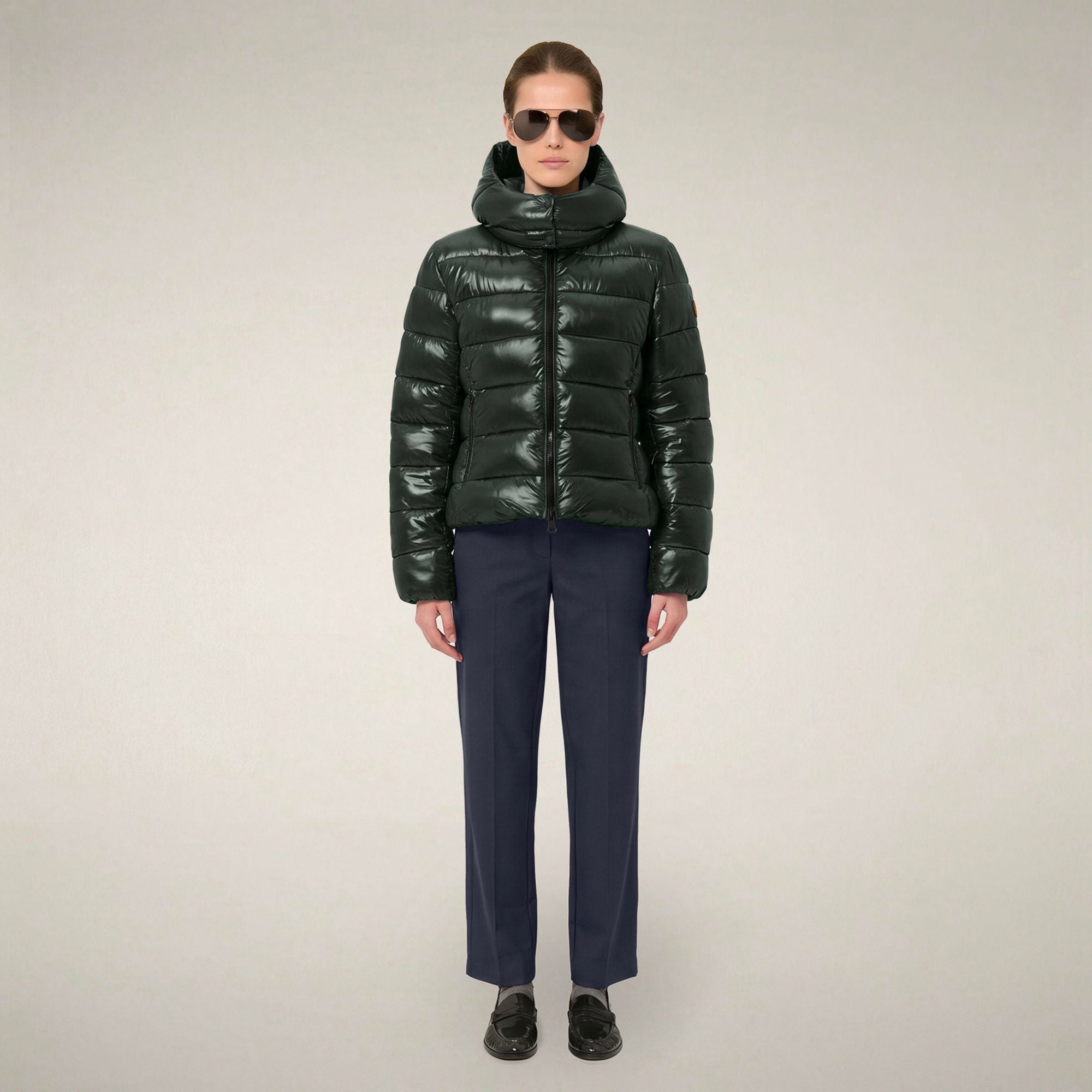 save-the-duck-cosmary-doudoune-slim-femme-vert-nori image 1