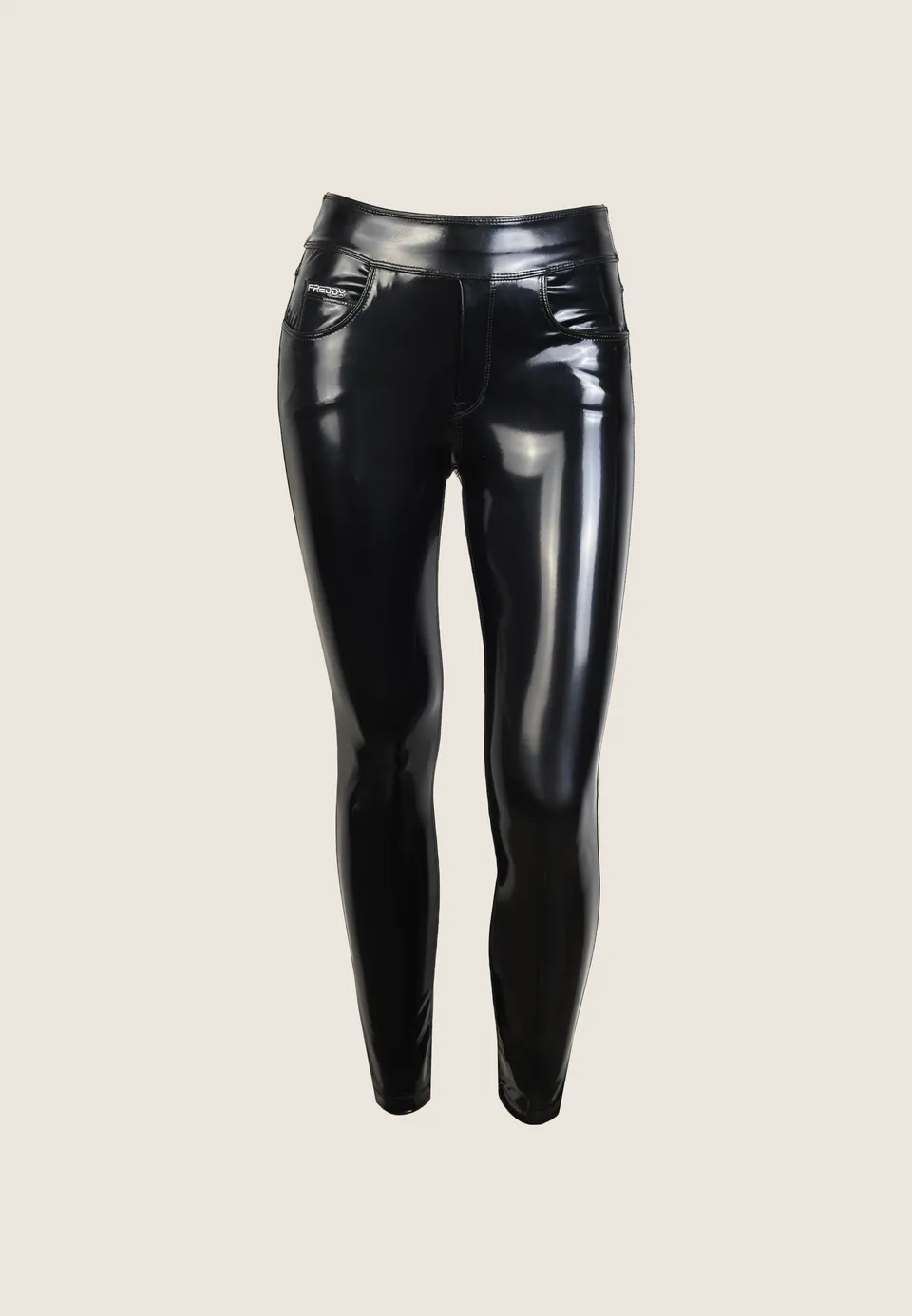 freddy-n-o-w-pantalon-skinny-taille-moyenne-similicuir-brillant image 1