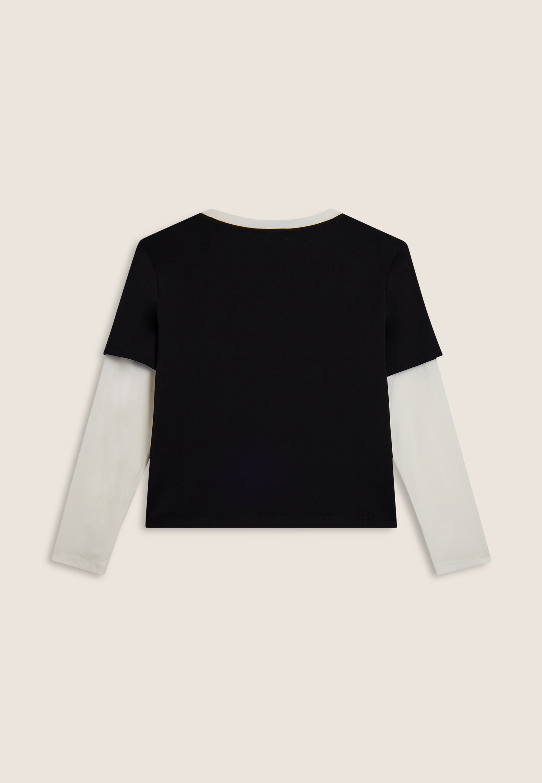 freddy-t-shirt-femme-cropped-2-en-1-bicolore-manches-doubles image 6