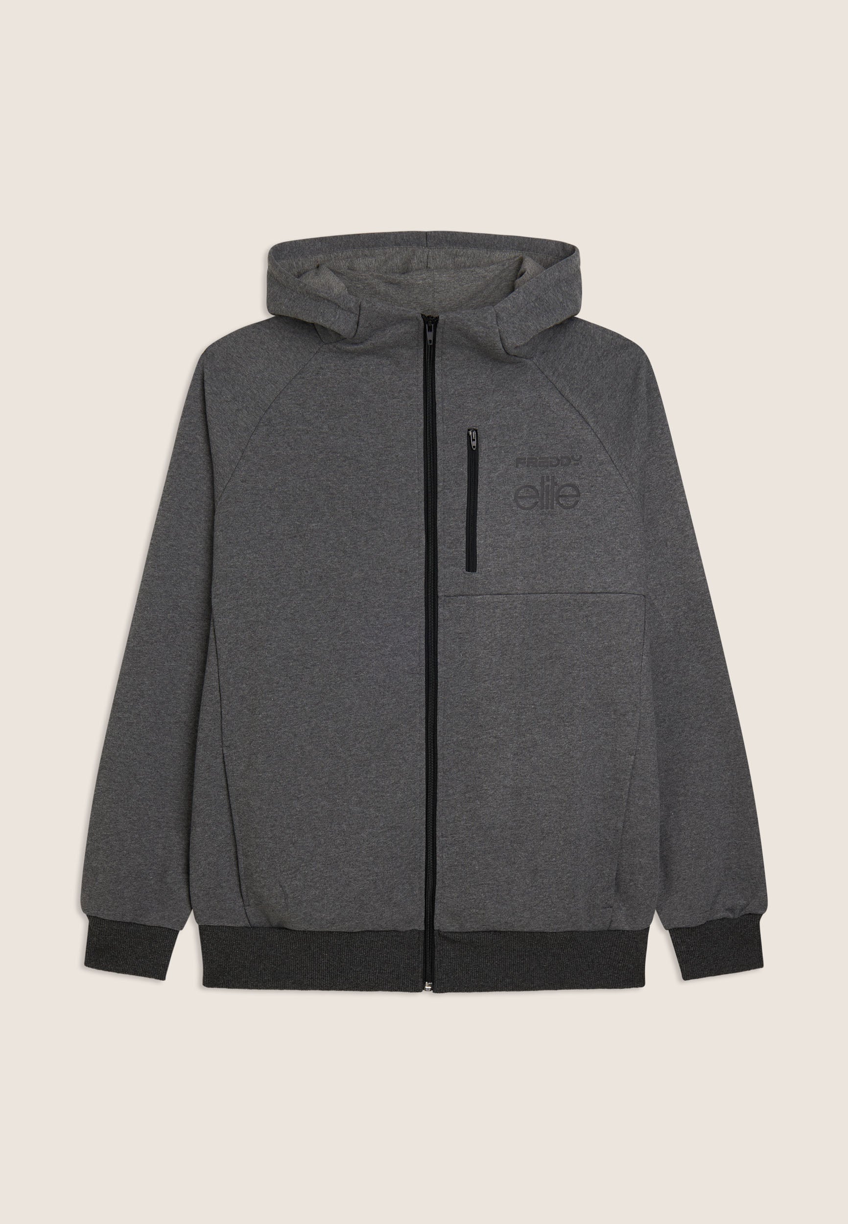 freddy-x-elite-sweat-homme-m-lange-full-zip-capuche-coton image 1