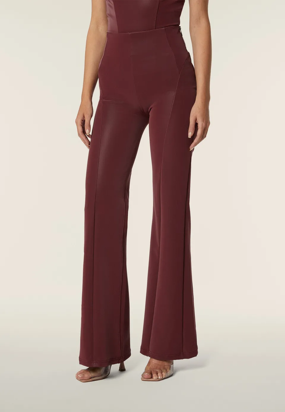 freddy-wr-up-pantalon-super-flare-similpelle-lucide image 1