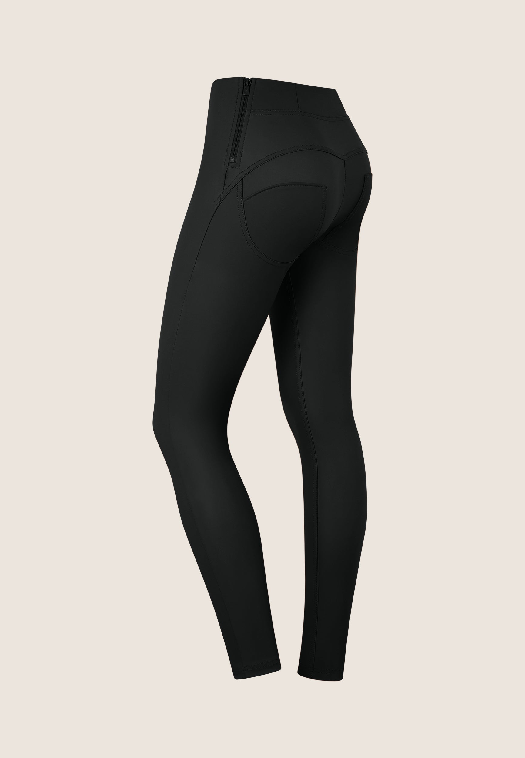 freddy-wr-up-pantalon-similicuir-taille-haute-ceinture-crois-e-femme image 5