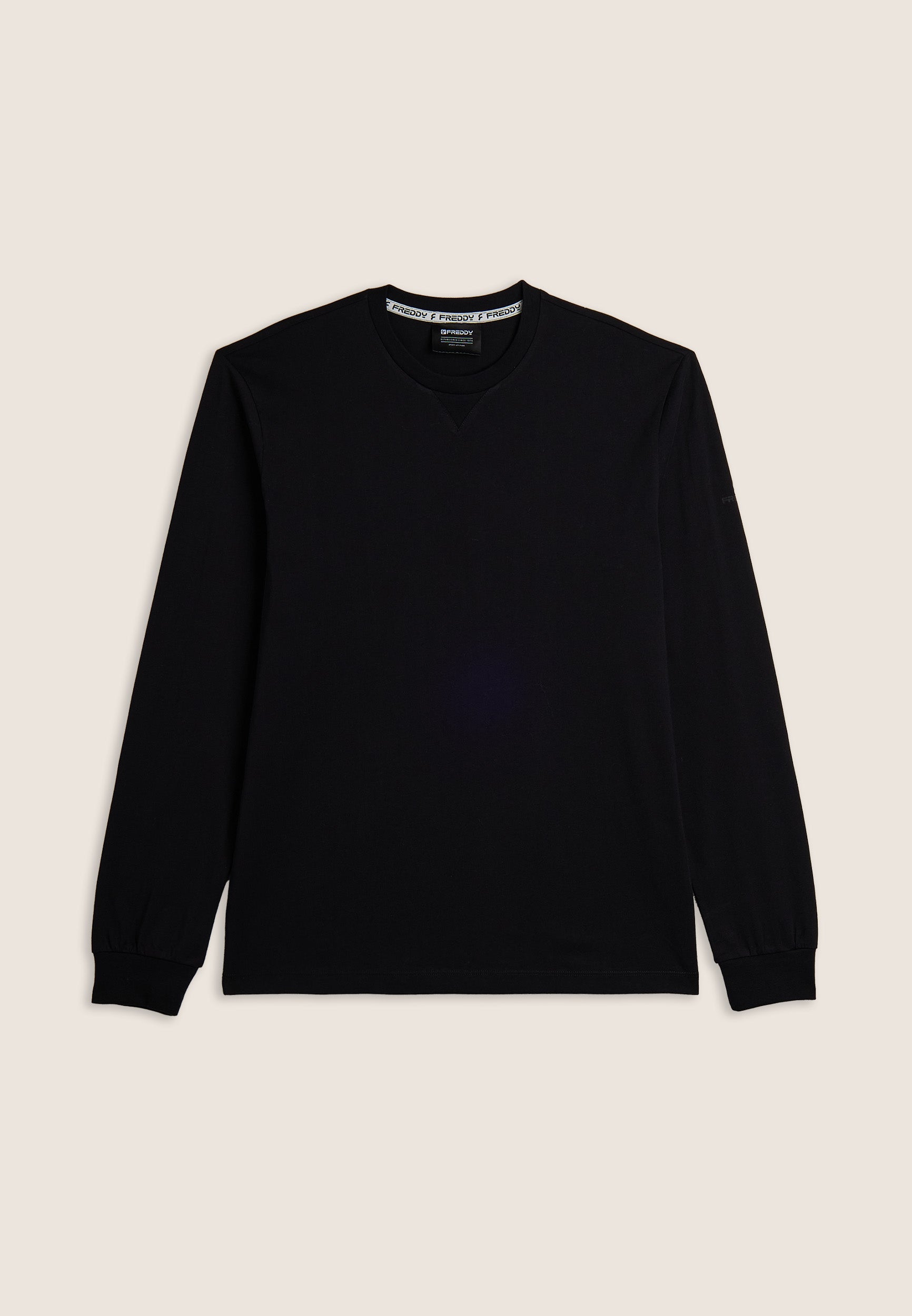 freddy-t-shirt-manches-longues-en-jersey-coton-avec-poignets image 1