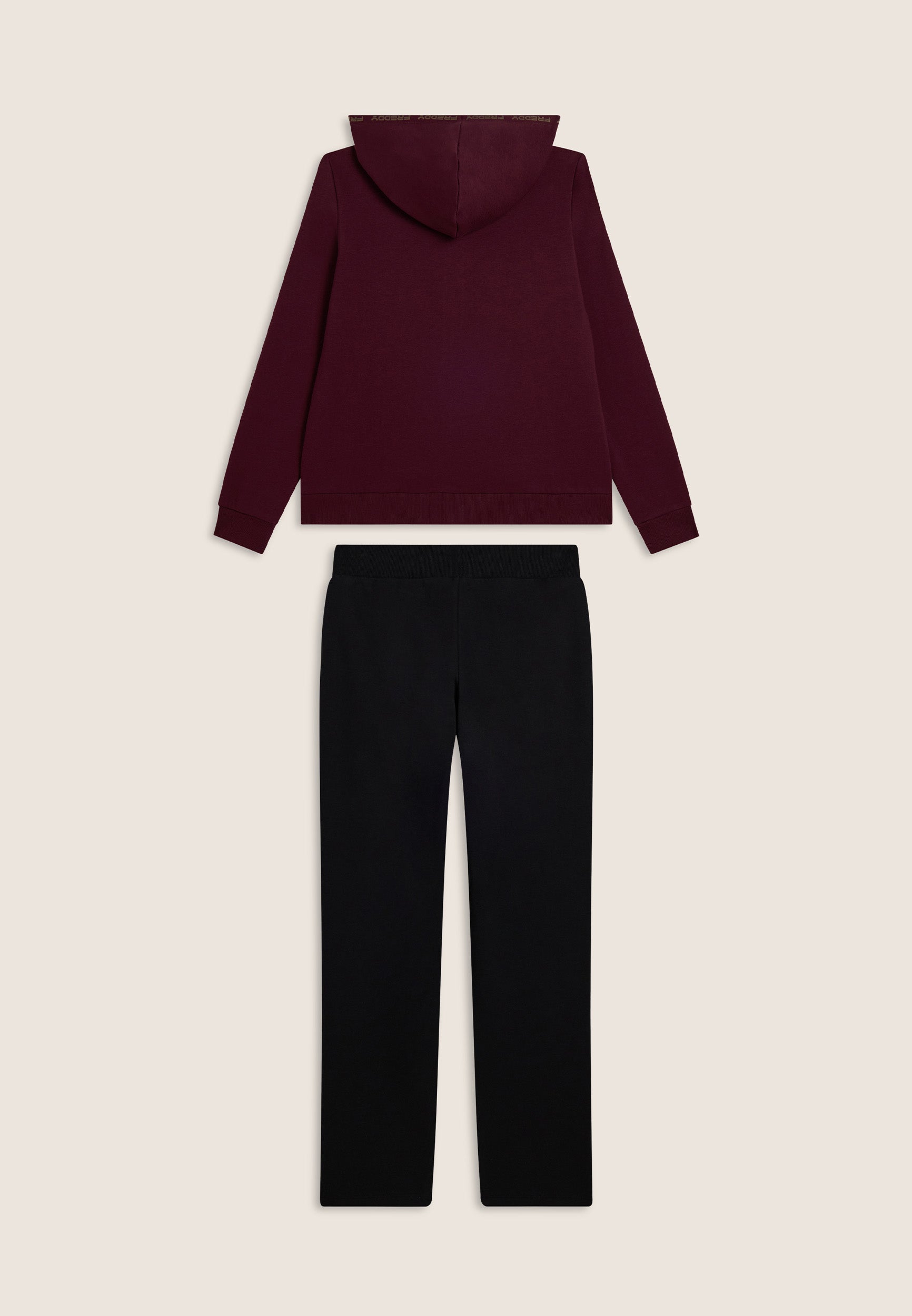 freddy-tuta-sportive-femme-capuche-logo-dor-ensemble-sweat-pantalon image 6