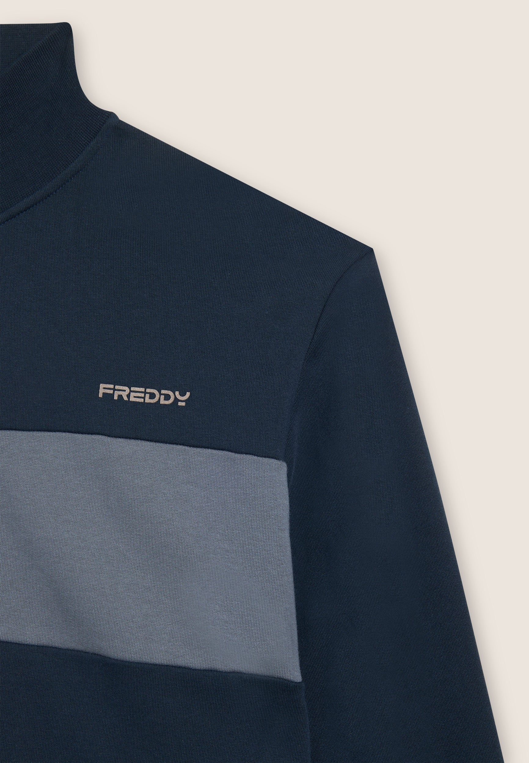 freddy-sweat-full-zip-homme-bande-contrast-e-coton image 7