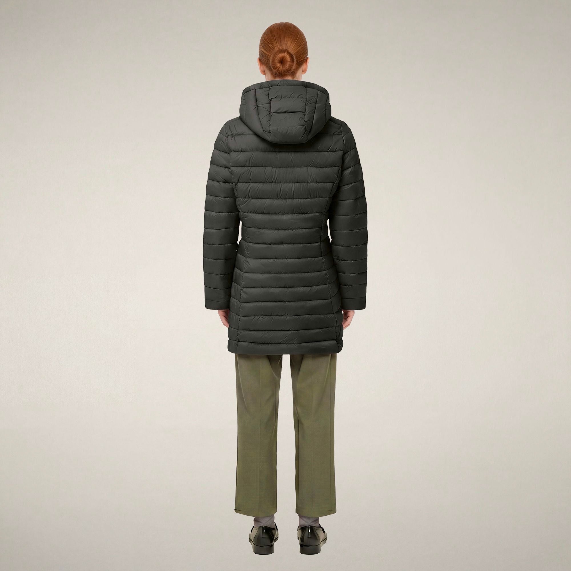 save-the-duck-carol-doudoune-longue-femme-vert-terre image 2