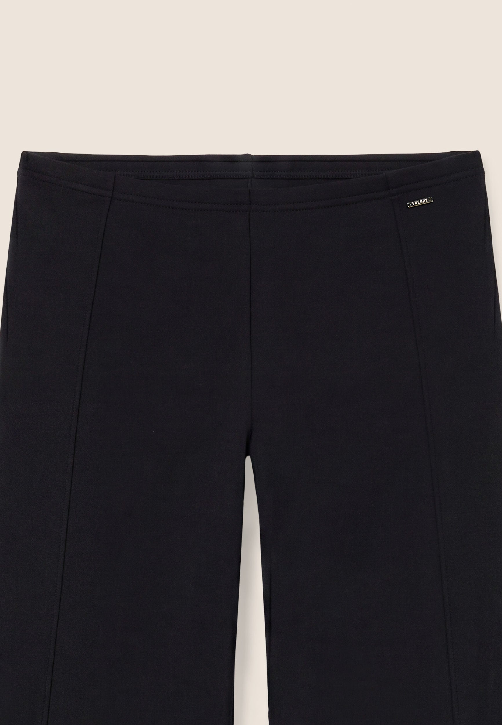 freddy-pantalon-slim-wide-leg-felpa-modal-femme image 7