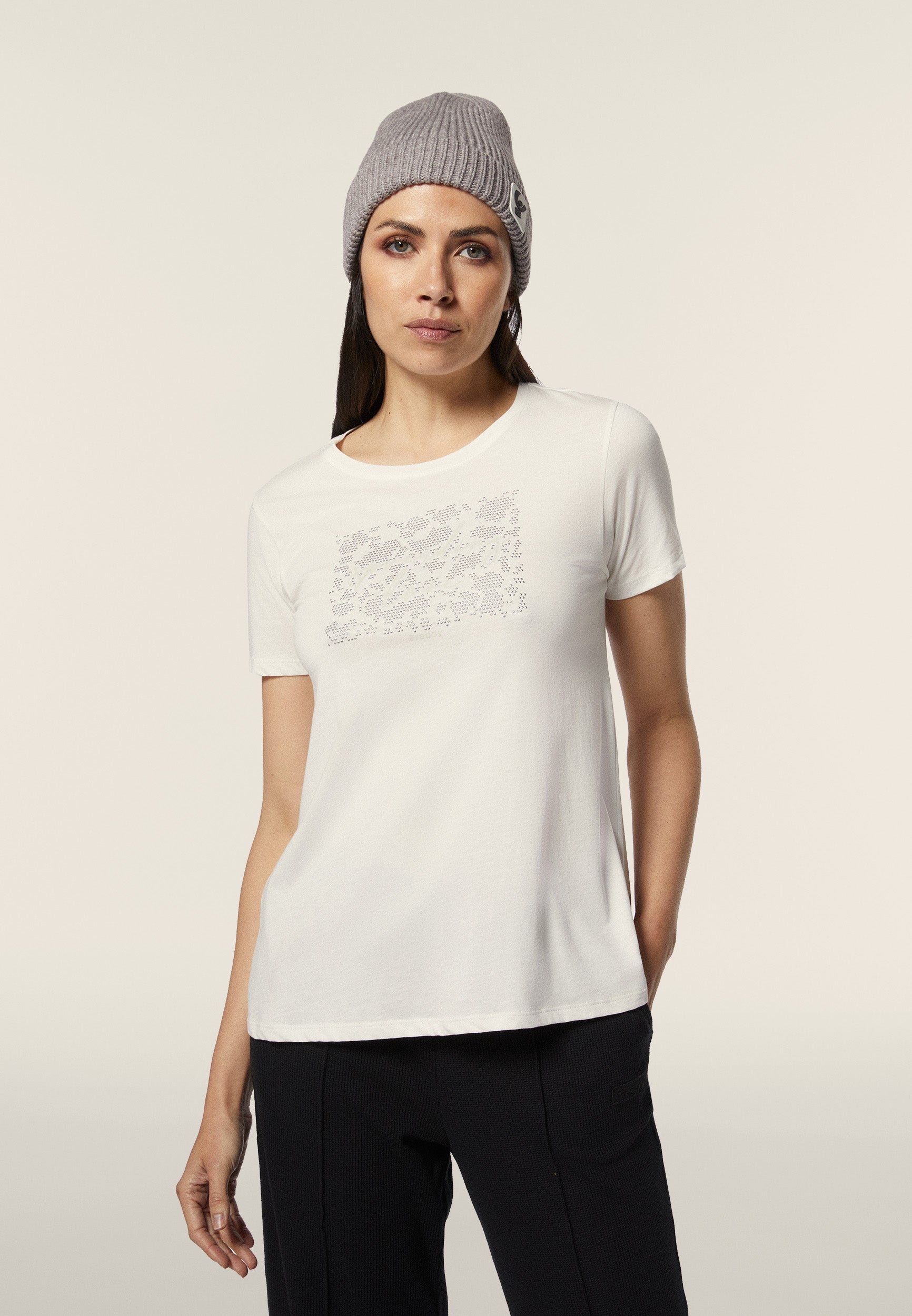 freddy-t-shirt-femme-strass-t-shirt-comfort-fit-coton-pima image 8