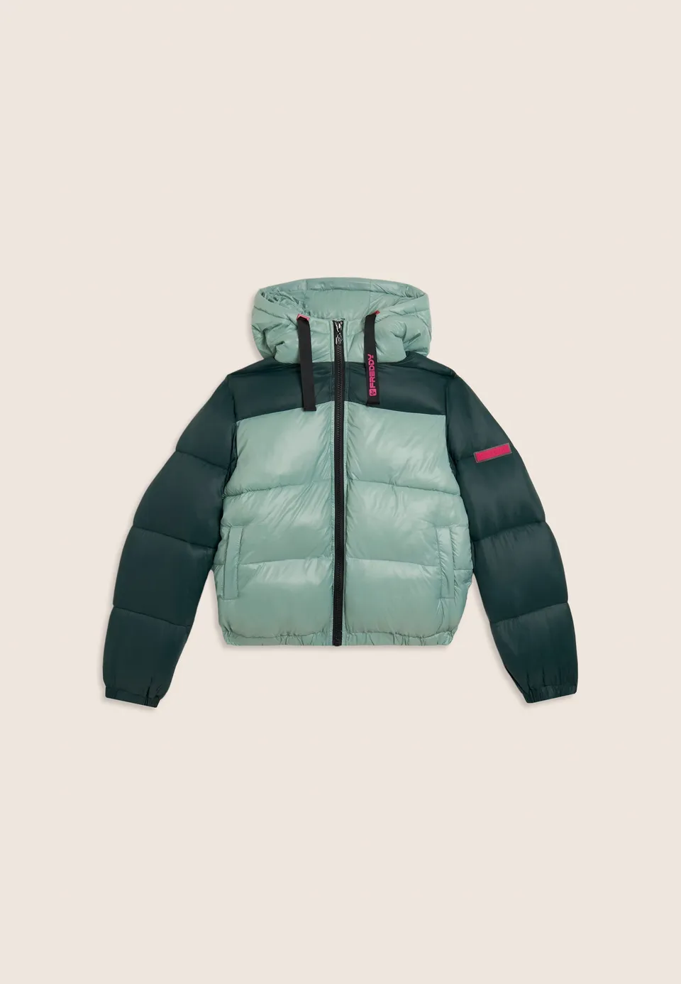 freddy-doudoune-hiver-enfant-color-block-cropped-capuche image 1