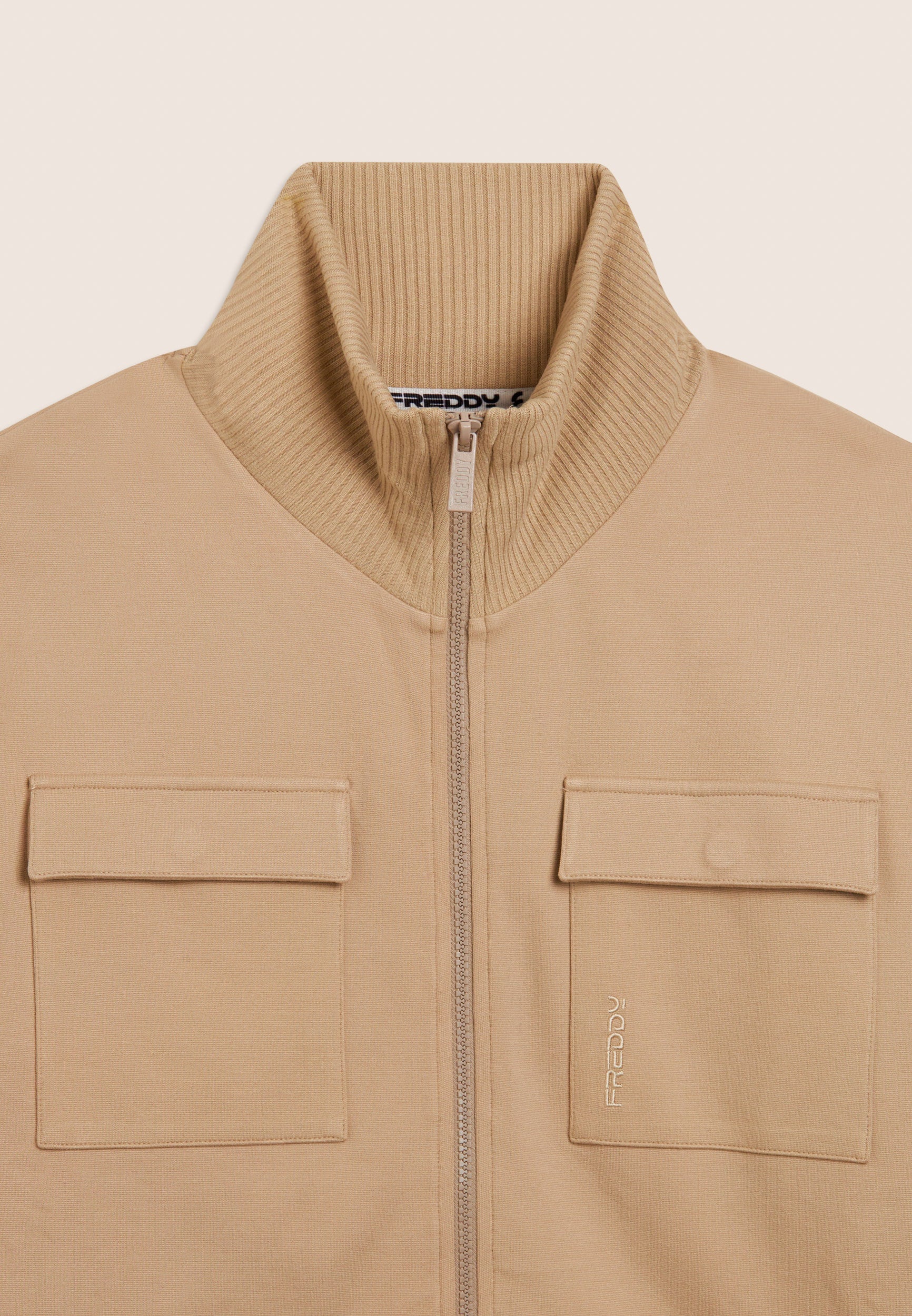 freddy-felpa-full-zip-homme-col-haut-viscose-stretch image 6