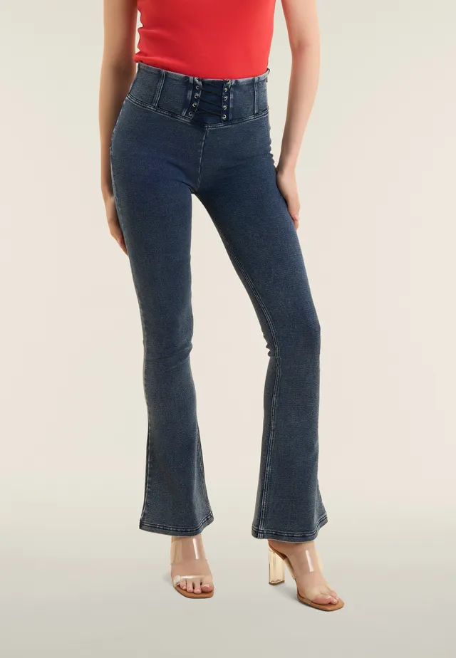 freddy-pantalon-wr-up-mini-flare-satin-rubans image 1