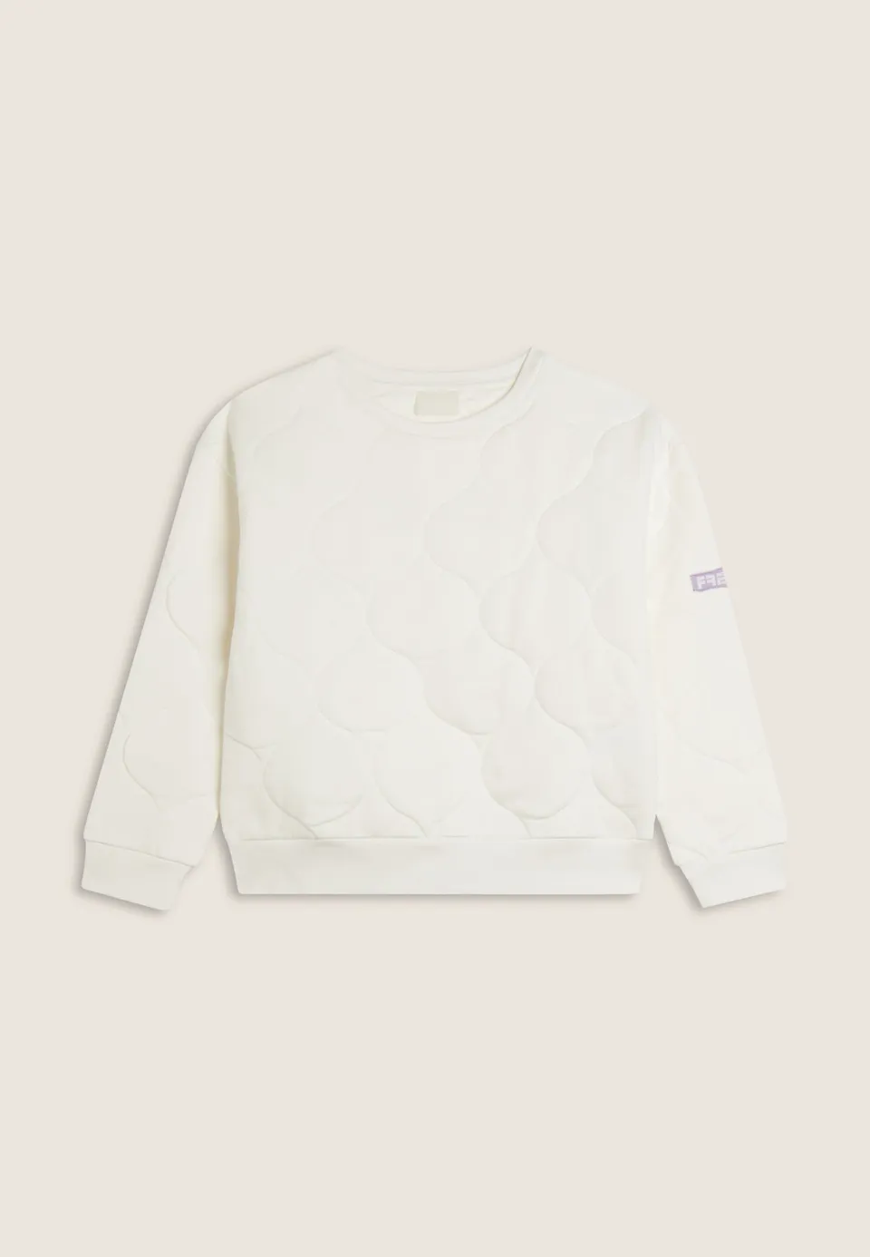 freddy-sweat-fille-texturis-logo-manche-col-rond image 1