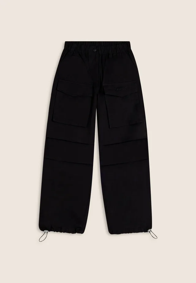 pantalon-cargo-femme-freddy-popeline-poches-frontales image 1