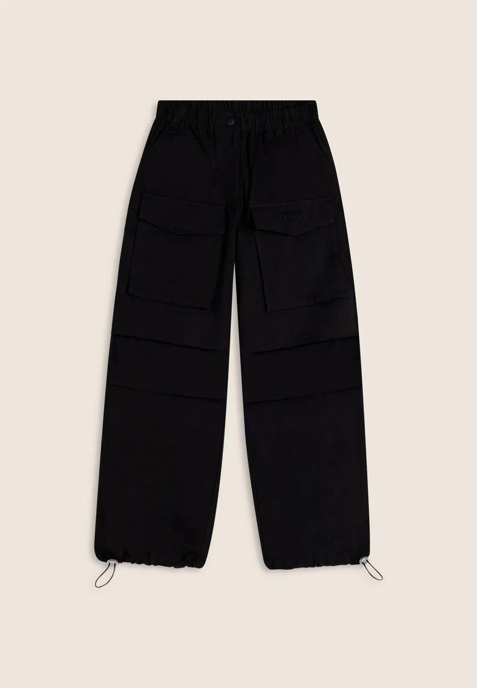 pantalon-cargo-femme-freddy-popeline-poches-frontales image 1