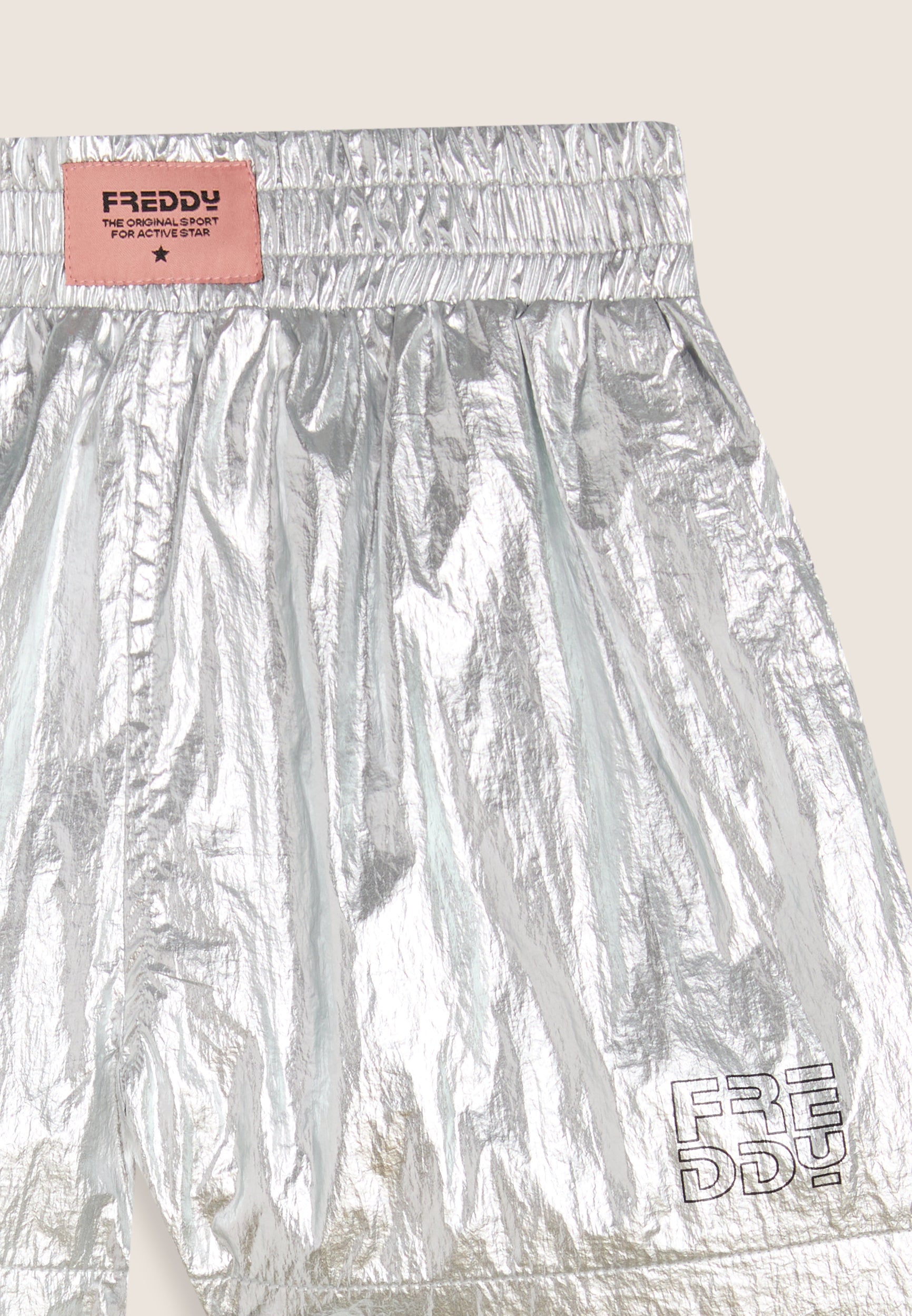 freddy-short-fille-coated-argent-poches image 6