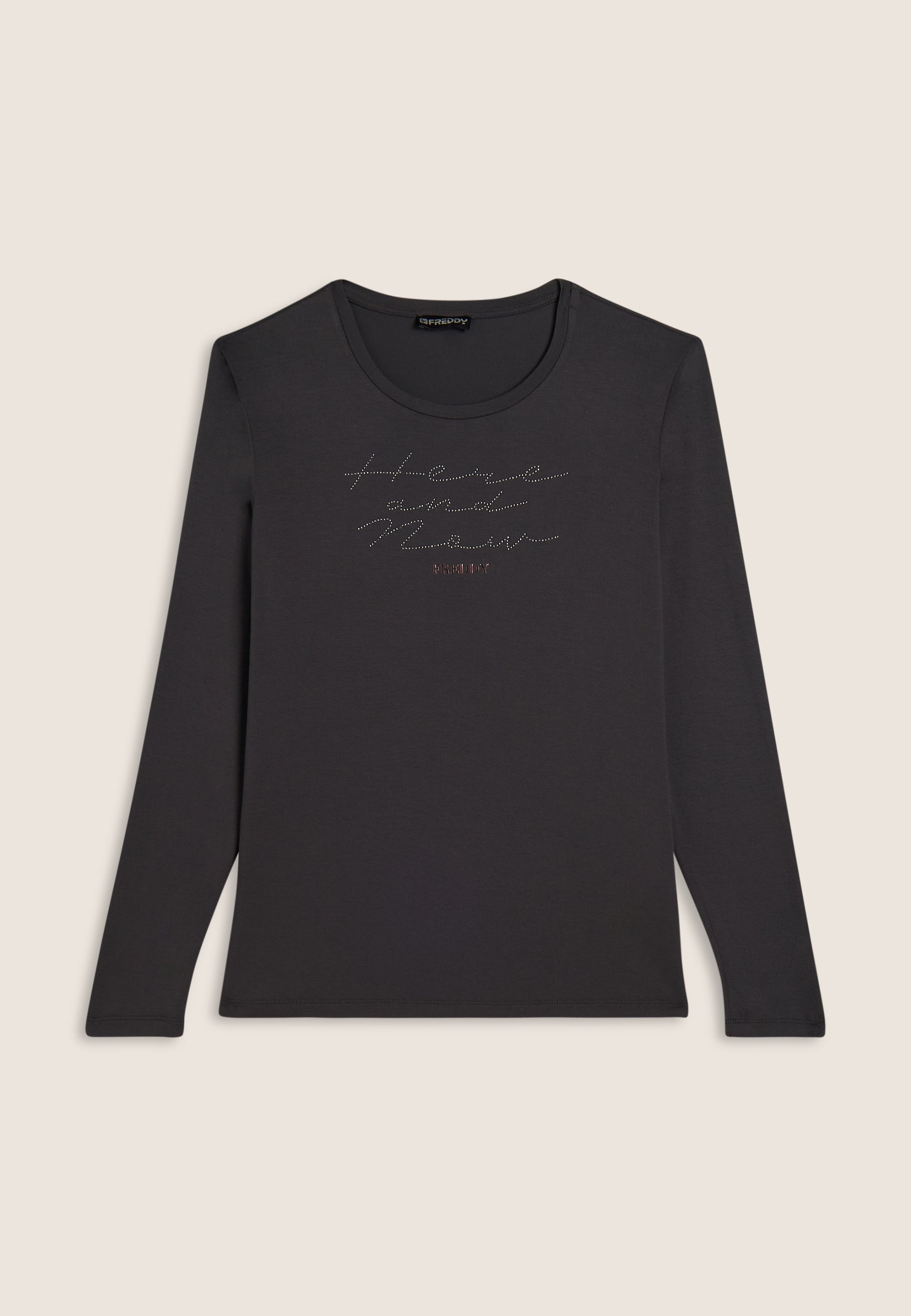 freddy-here-and-now-t-shirt-femme-manches-longues-strass image 5