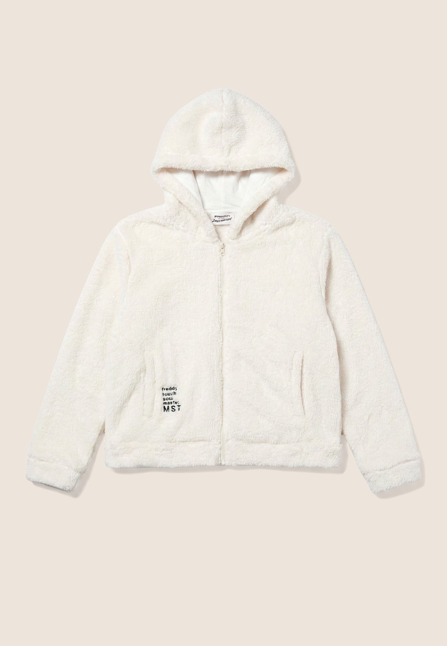 freddy-wr-up-sweat-femme-teddy-capuche-zip-cropped image 1