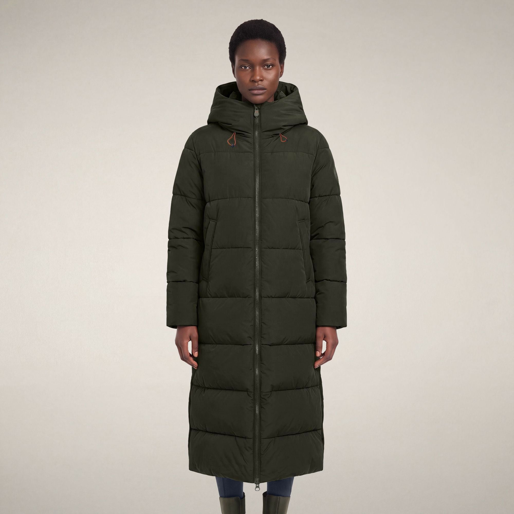 save-the-duck-zendaya-parka-femme-vert-terre image 5
