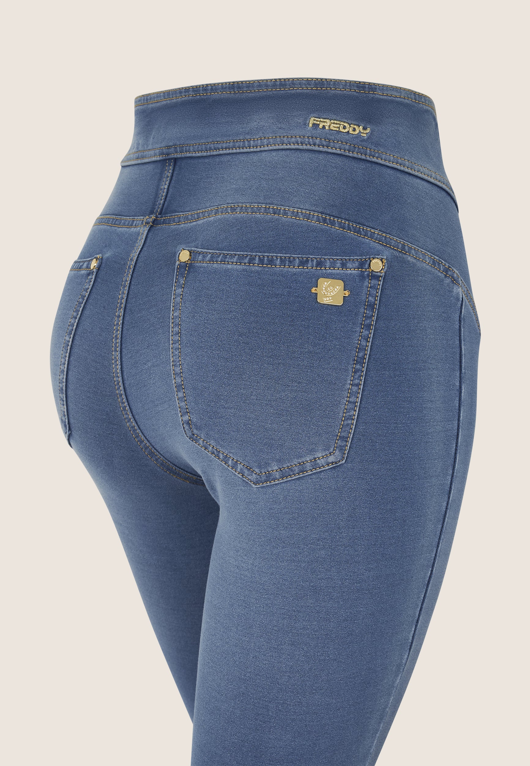 freddy-n-o-w-jeggings-skinny-taille-haute-femme-coton-bio-effet-denim image 7