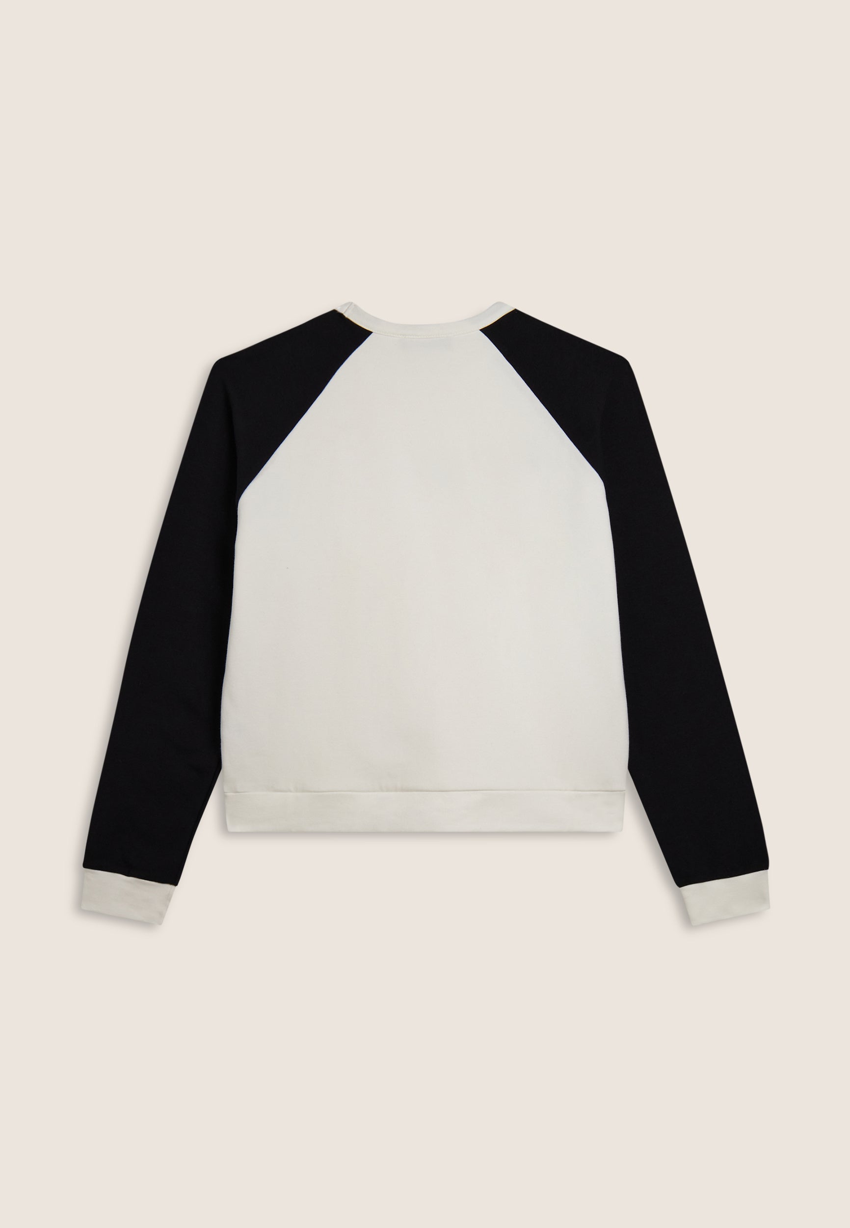 freddy-sweat-cropped-bicolore-manches-raglan-noir-blanc image 6