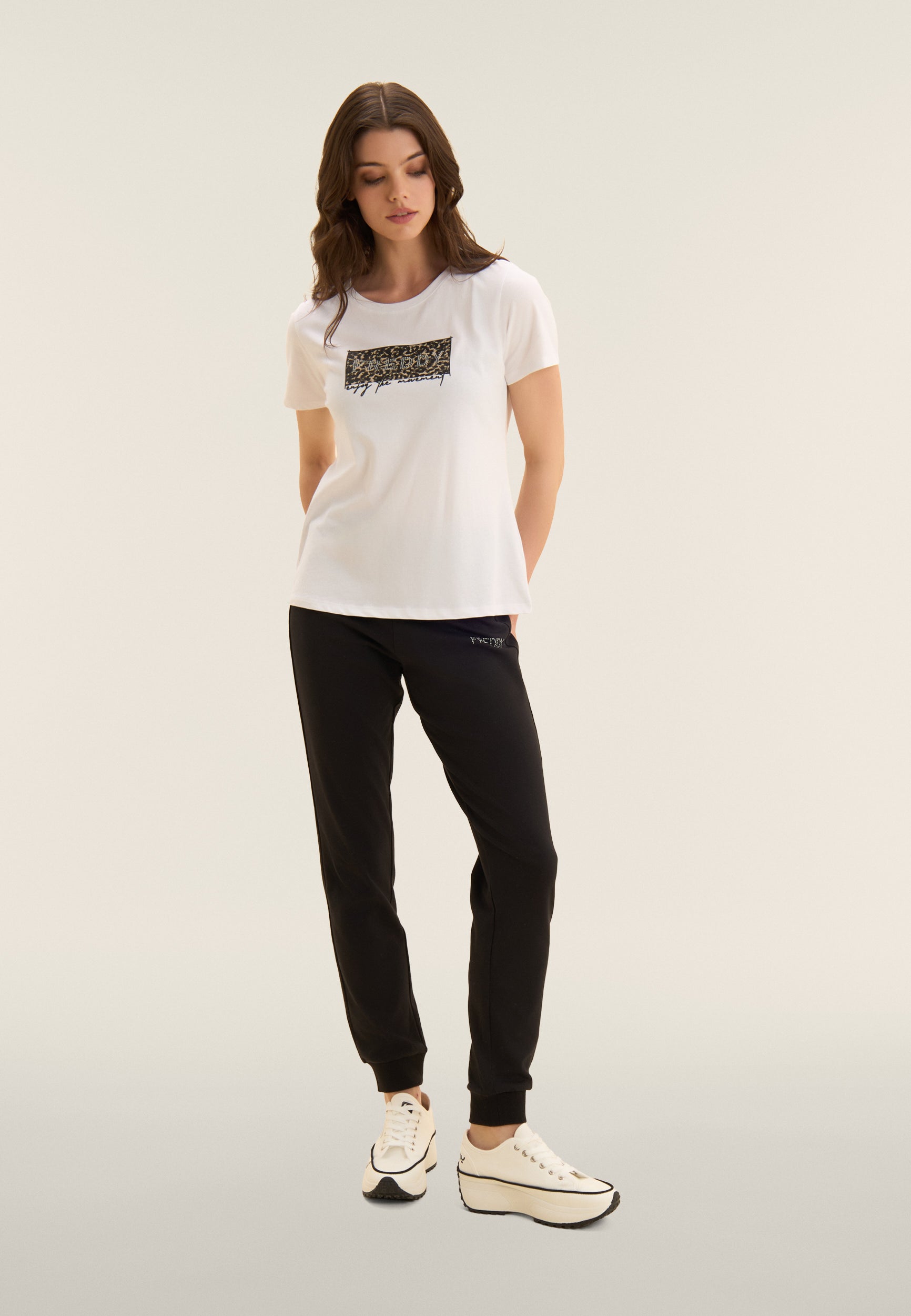 freddy-t-shirt-leopard-borchie-t-shirt-coton-supima-regular image 2