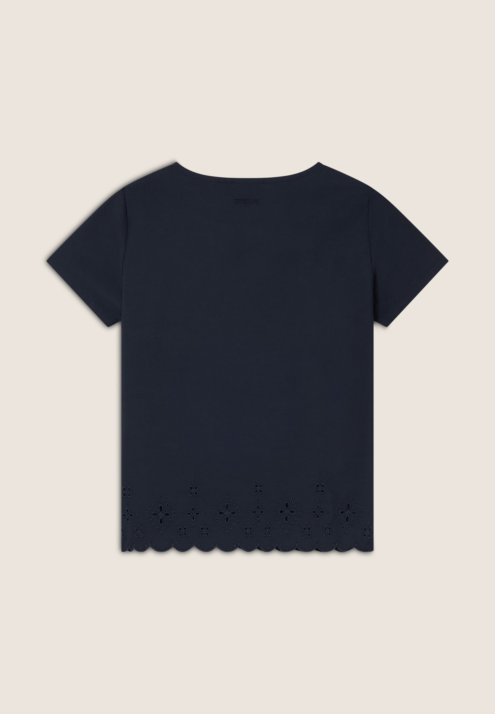 freddy-t-shirt-regular-coton-broderie-sangallo image 6