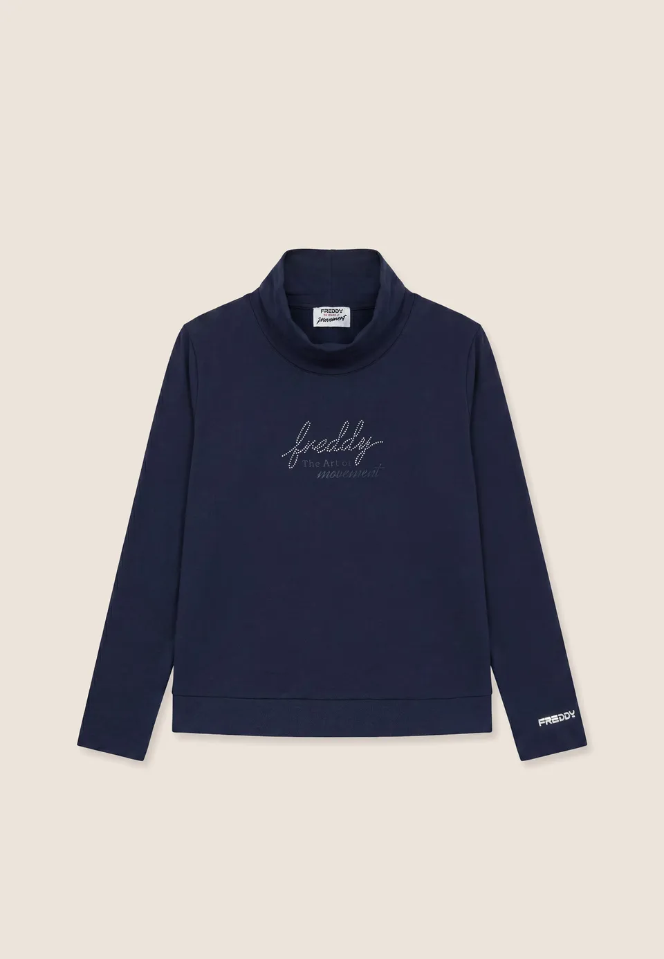 freddy-sweat-comfort-col-haut-r-versible-perles-femme image 1