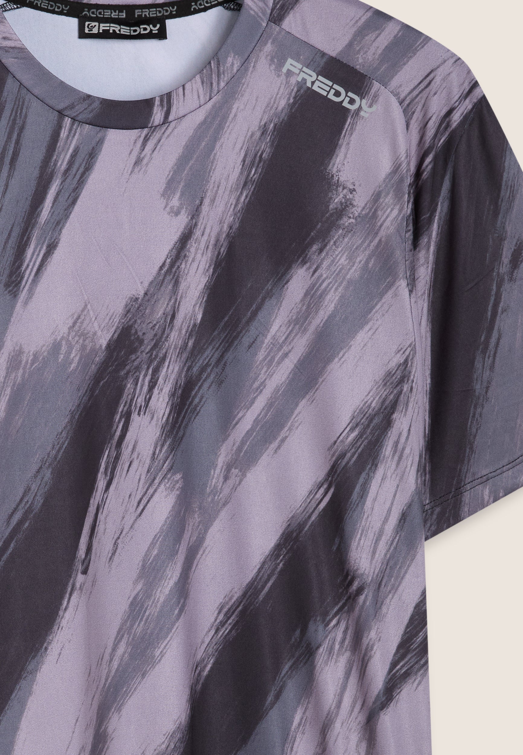 freddy-t-shirt-homme-brush-tech-slim-imprim-pennellata image 7