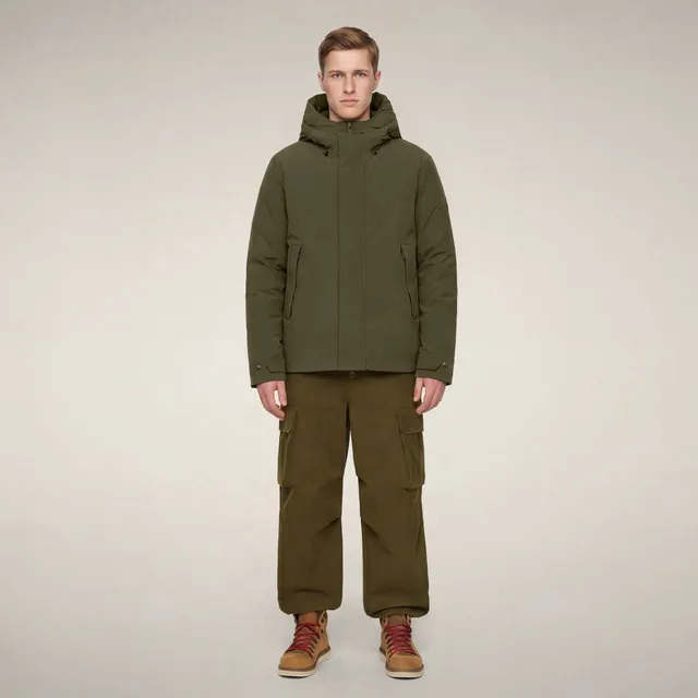 save-the-duck-stewart-veste-homme-vert-serpent image 1
