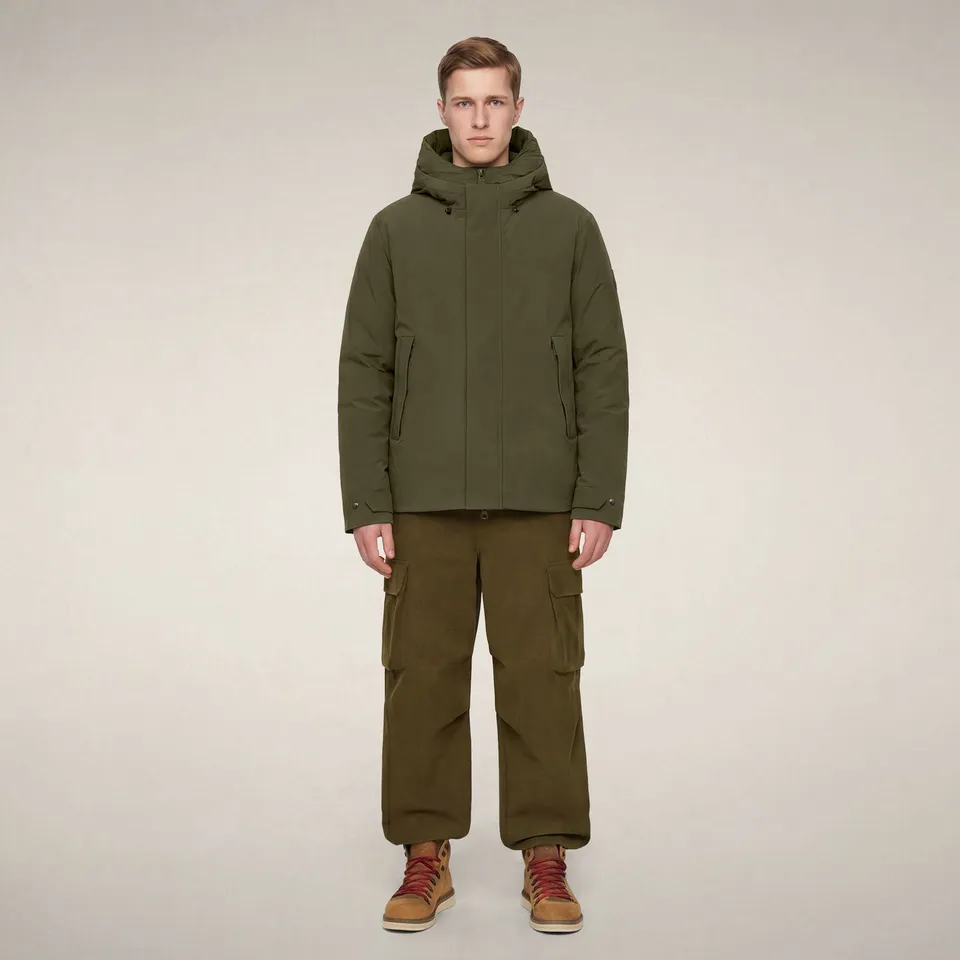 save-the-duck-stewart-veste-homme-vert-serpent image 1