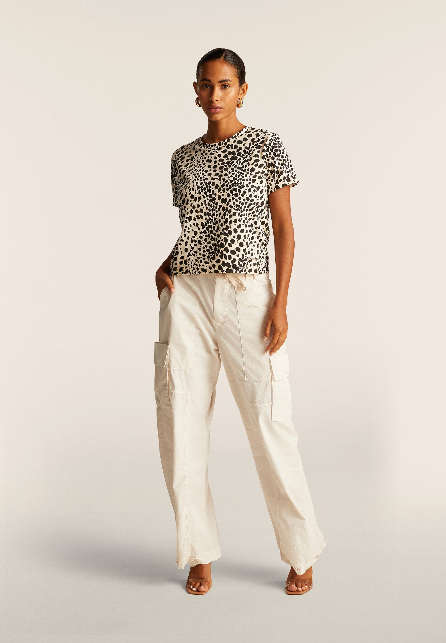 freddy-t-shirt-regular-fit-jersey-animalier-femme image 2
