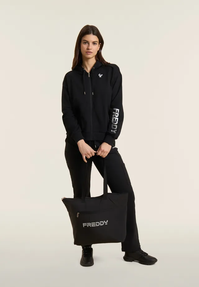 freddy-borsa-shopper-nylon-avec-zip-et-logo-gomm image 1
