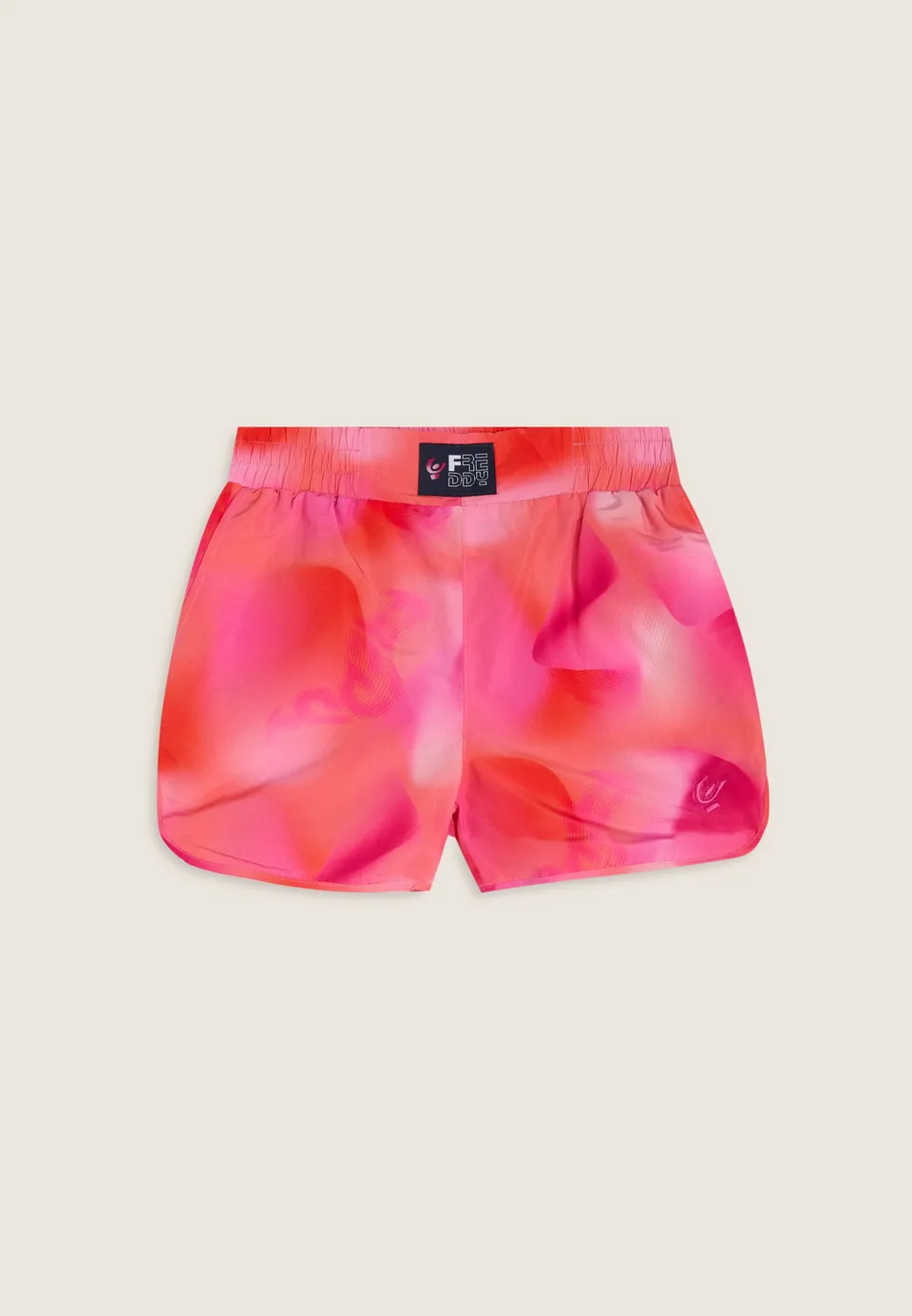 freddy-short-fille-tissu-technique-rose-orange-all-over image 1