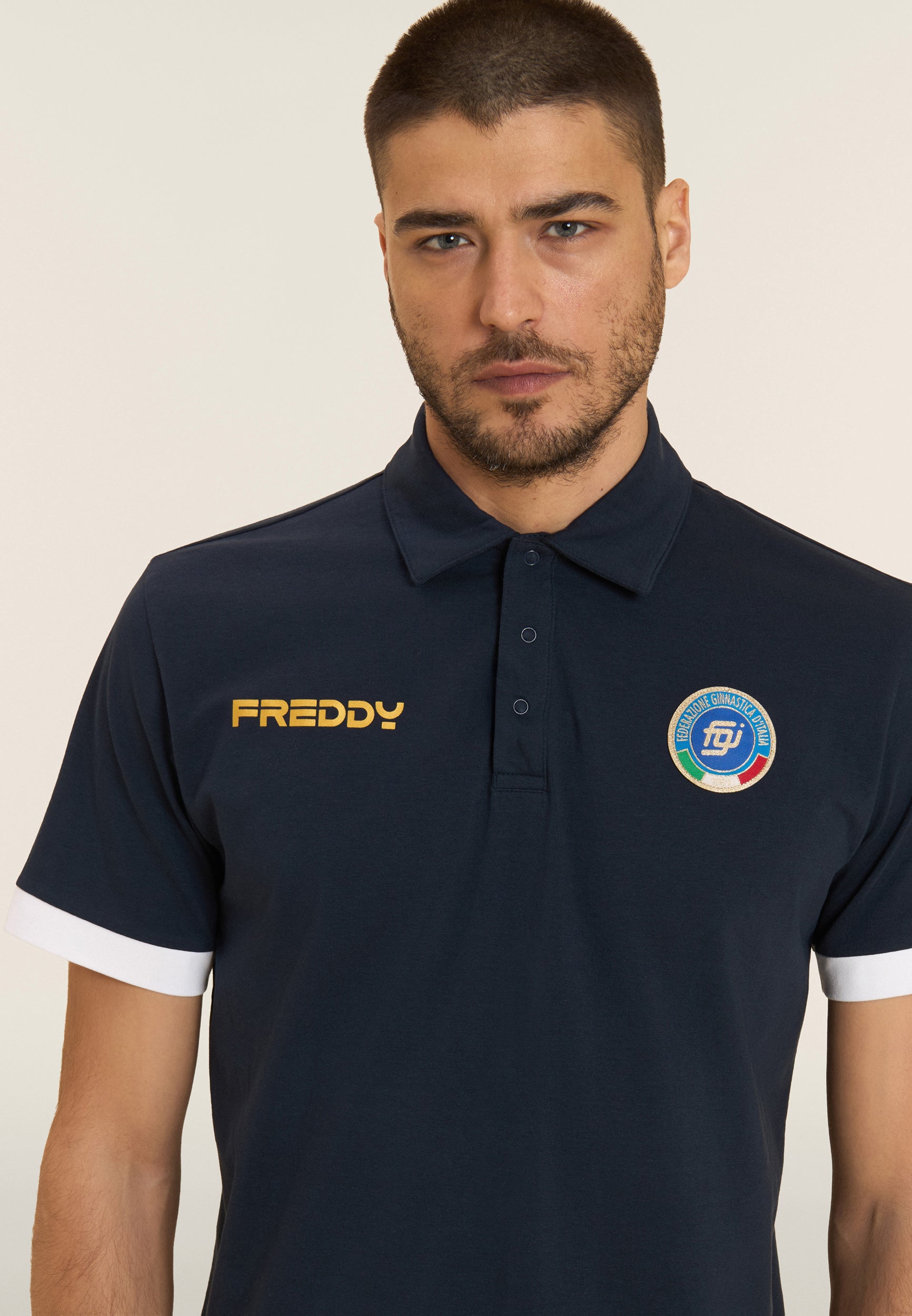 freddy-polo-homme-italia-fgi-coton-stretch-manches-contrast-es image 4