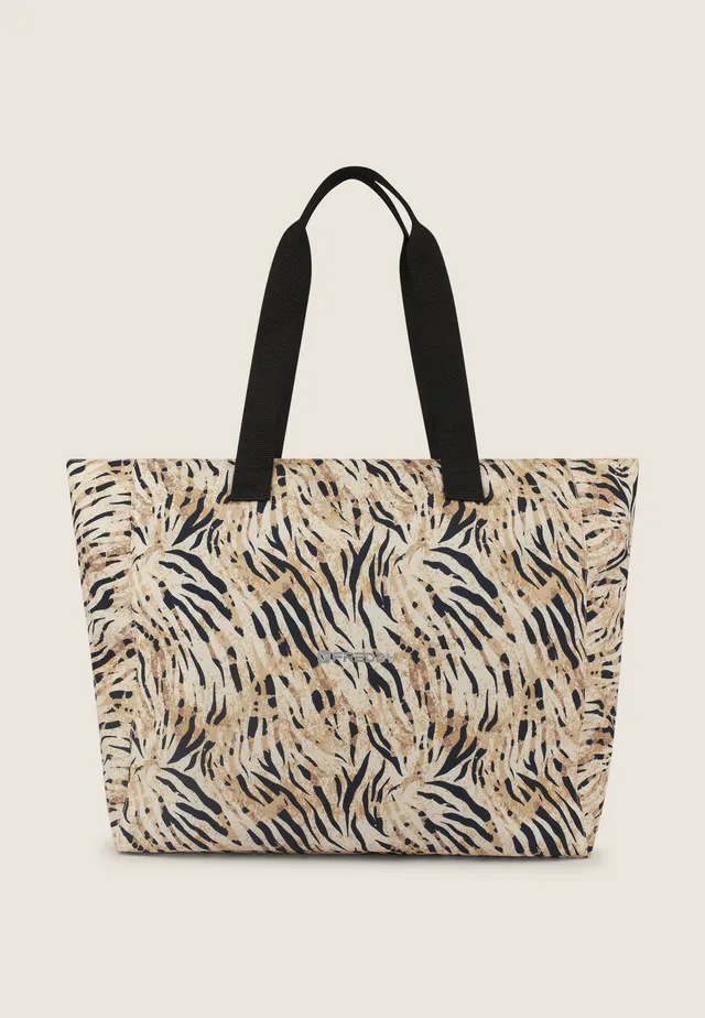 freddy-shopper-canvas-animalier-zip-38x14x35-cm image 1